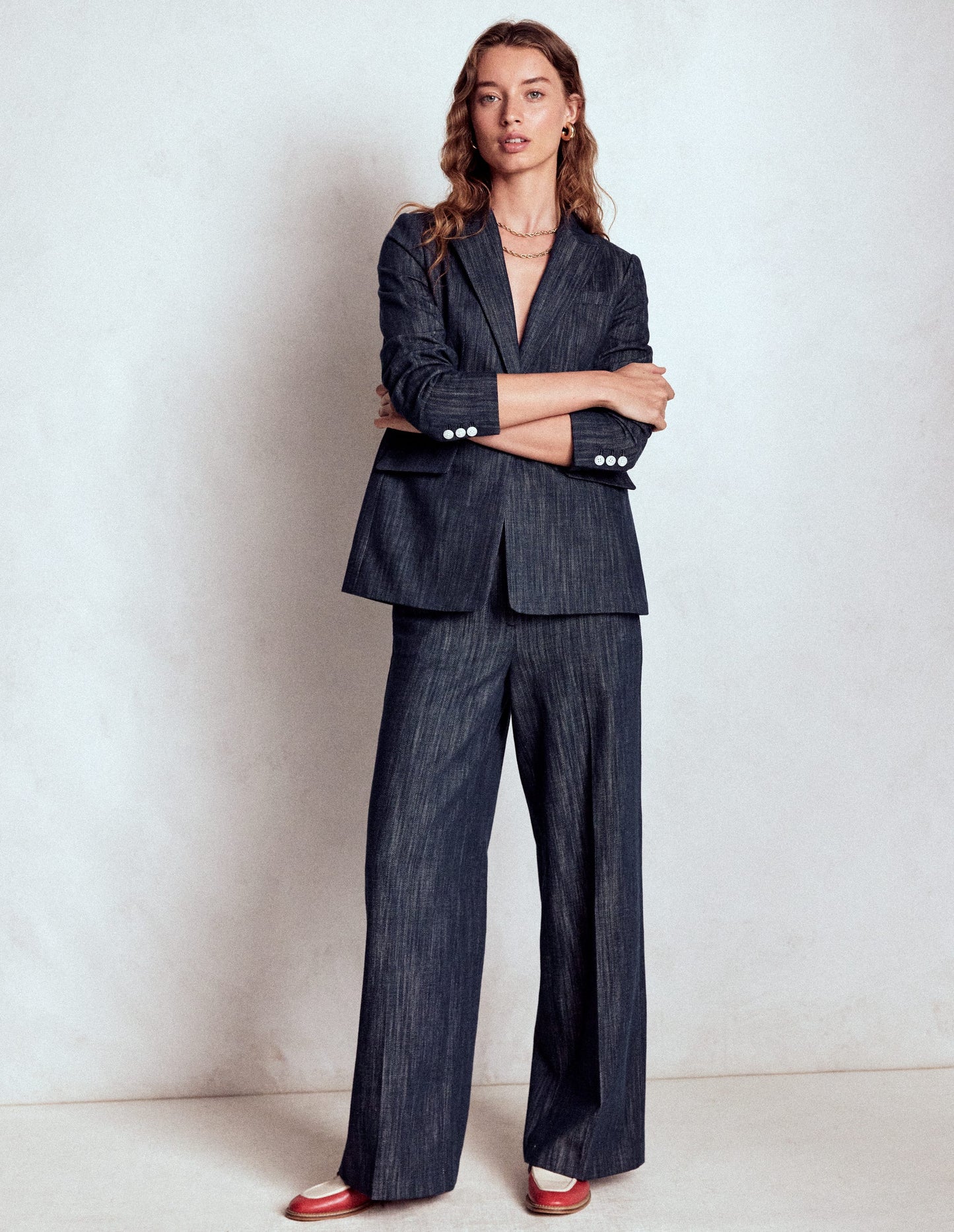Belgravia Twill Trousers-Navy Indigo