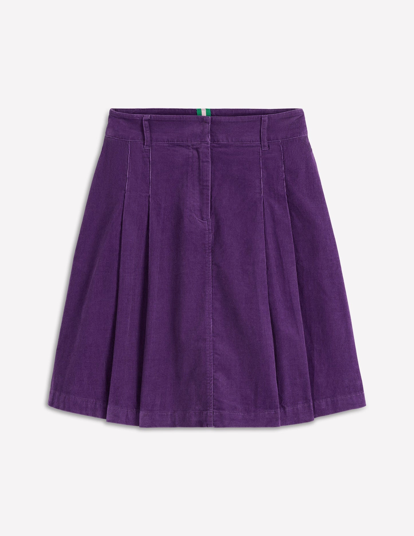Pleated Cord Skirt-Mystical Purple