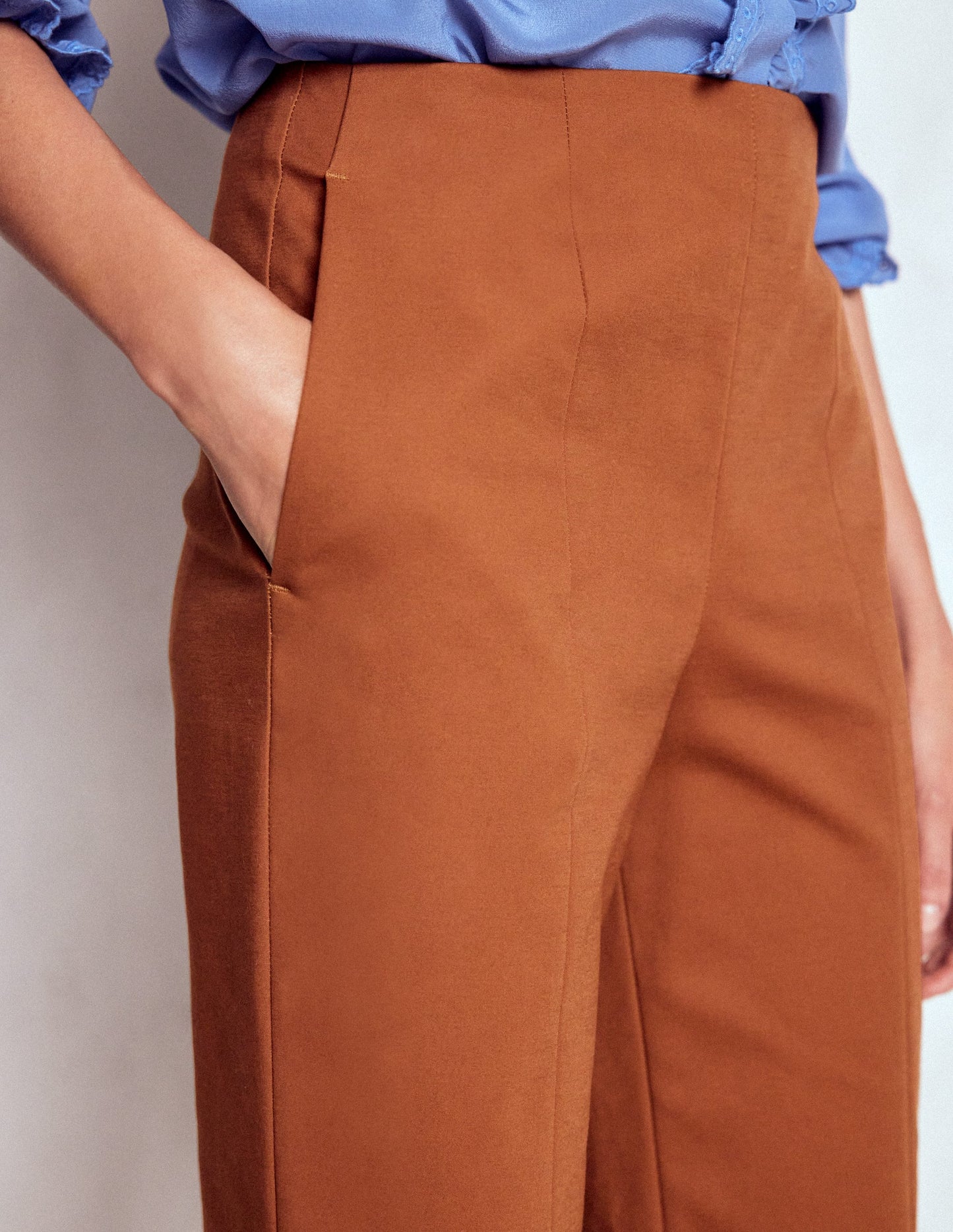 Smart 7/8 Trousers-Russet