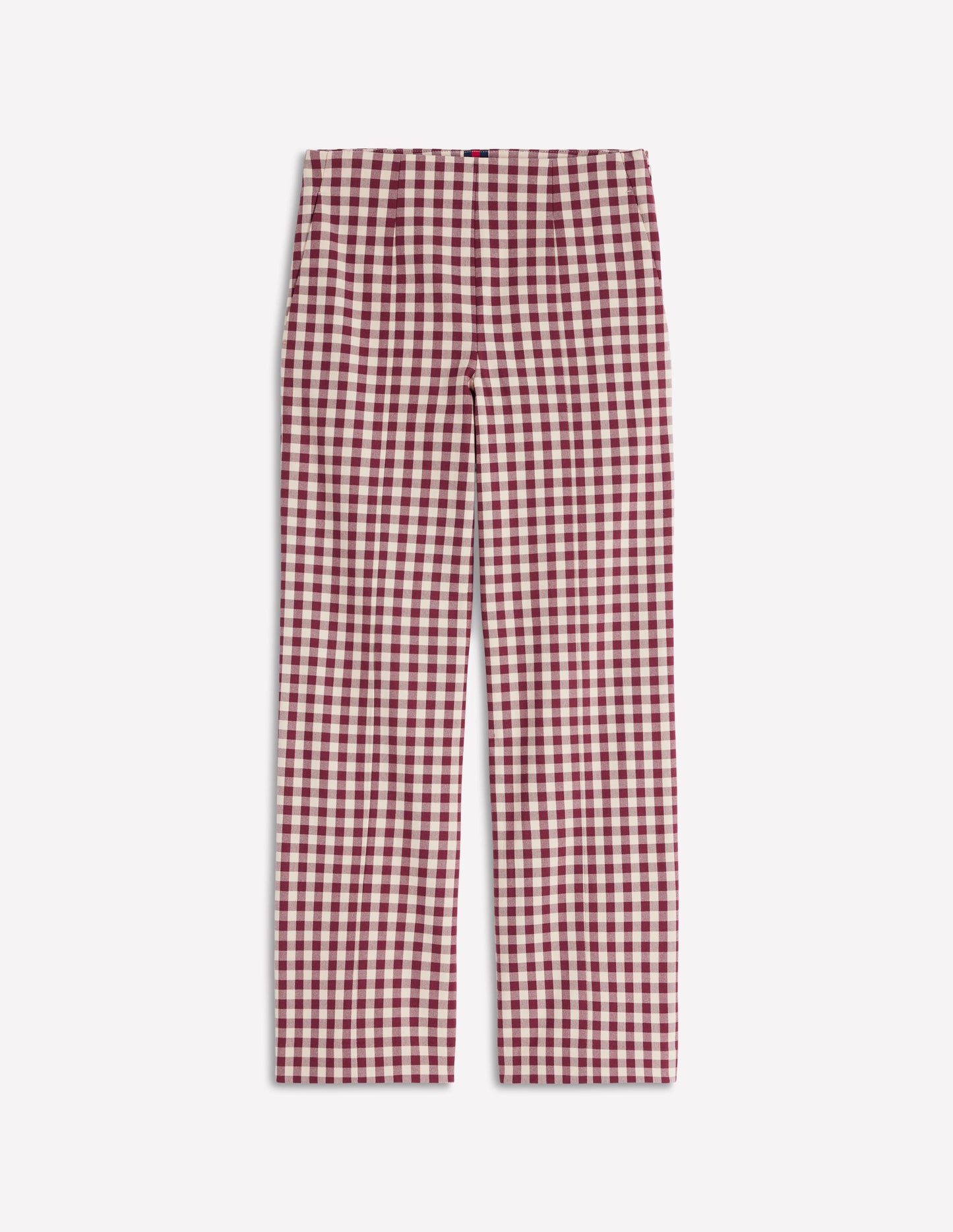Smart 7/8 Trousers-Chestnut Gingham