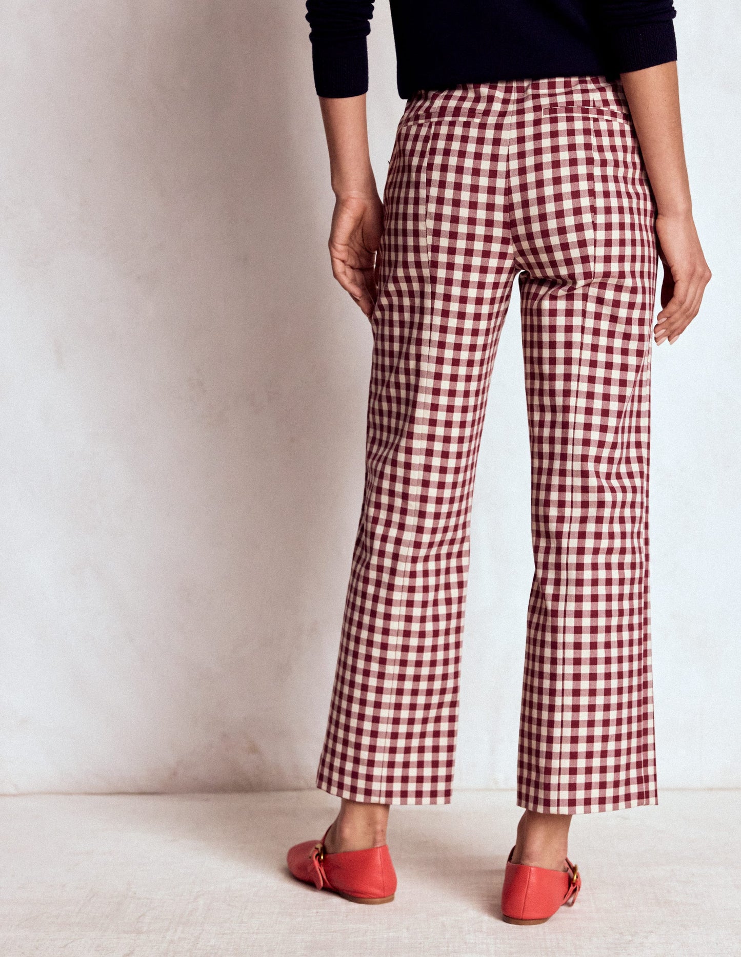 Smart 7/8 Trousers-Port Gingham