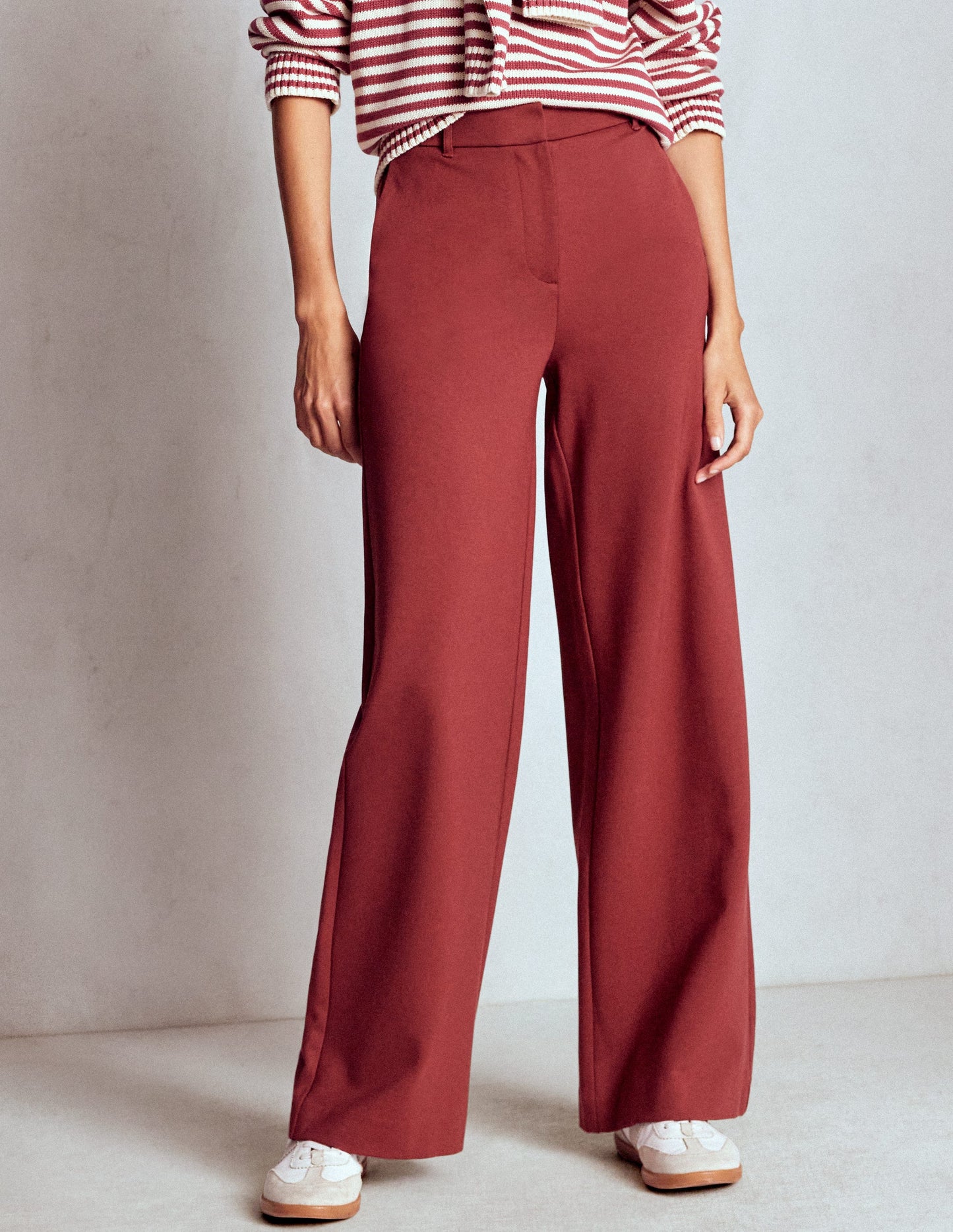 Belgravia Ponte Trousers-Chestnut