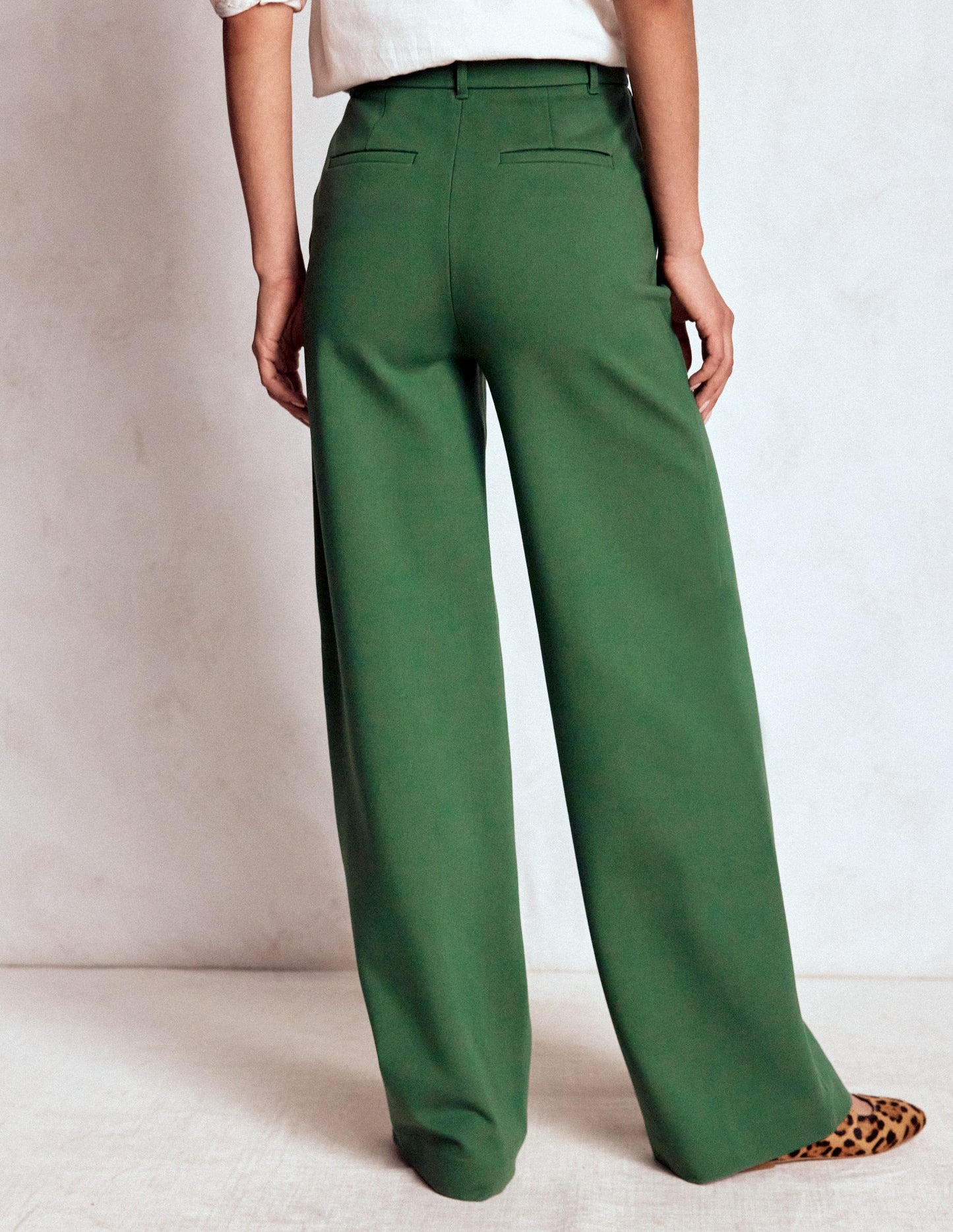 Belgravia Ponte Trousers-Hunter Green