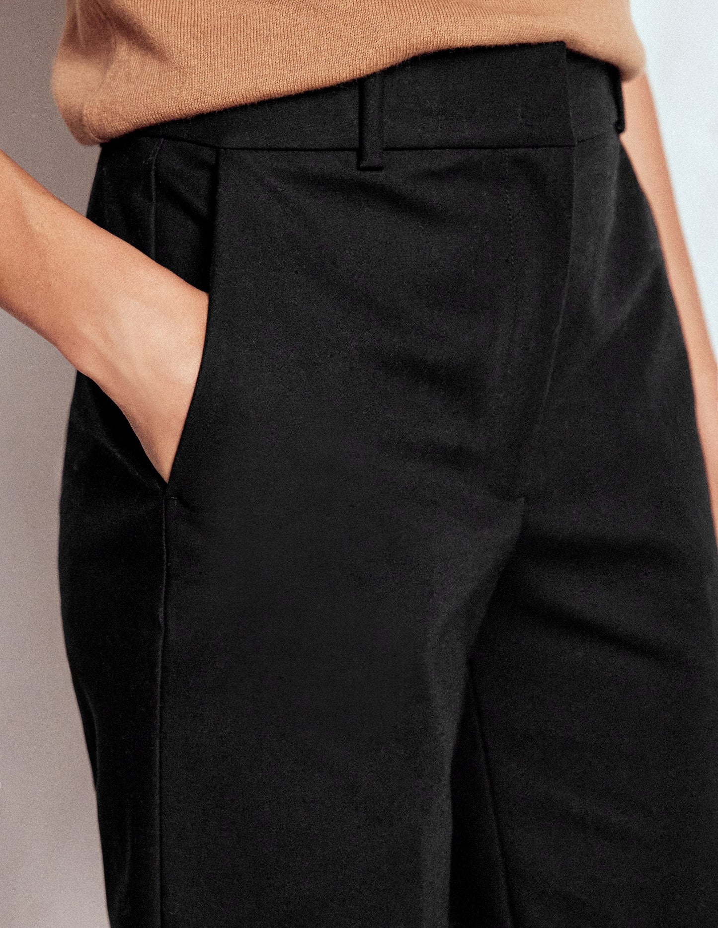 Full Length Canonbury Trousers-Black