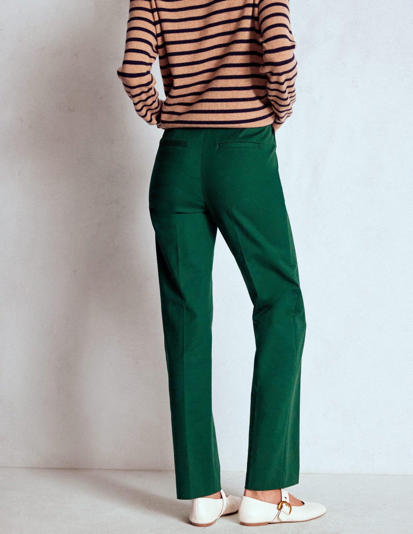 Full Length Canonbury Trousers-Emerald Green