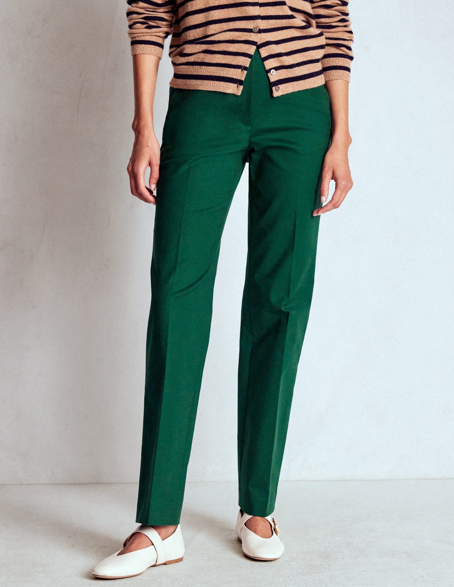 Full Length Canonbury Trousers-Emerald Green