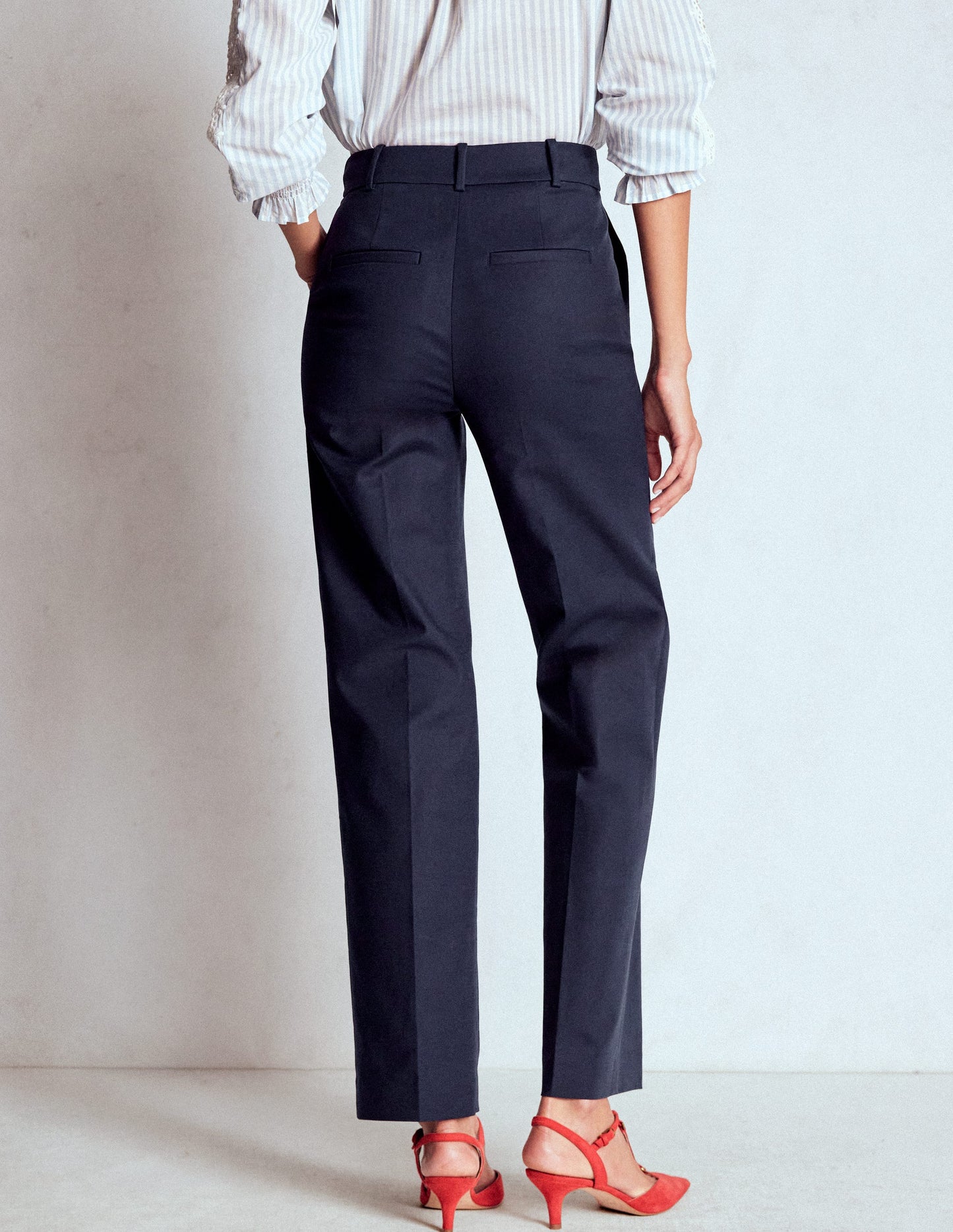 Full Length Canonbury Trousers-Navy