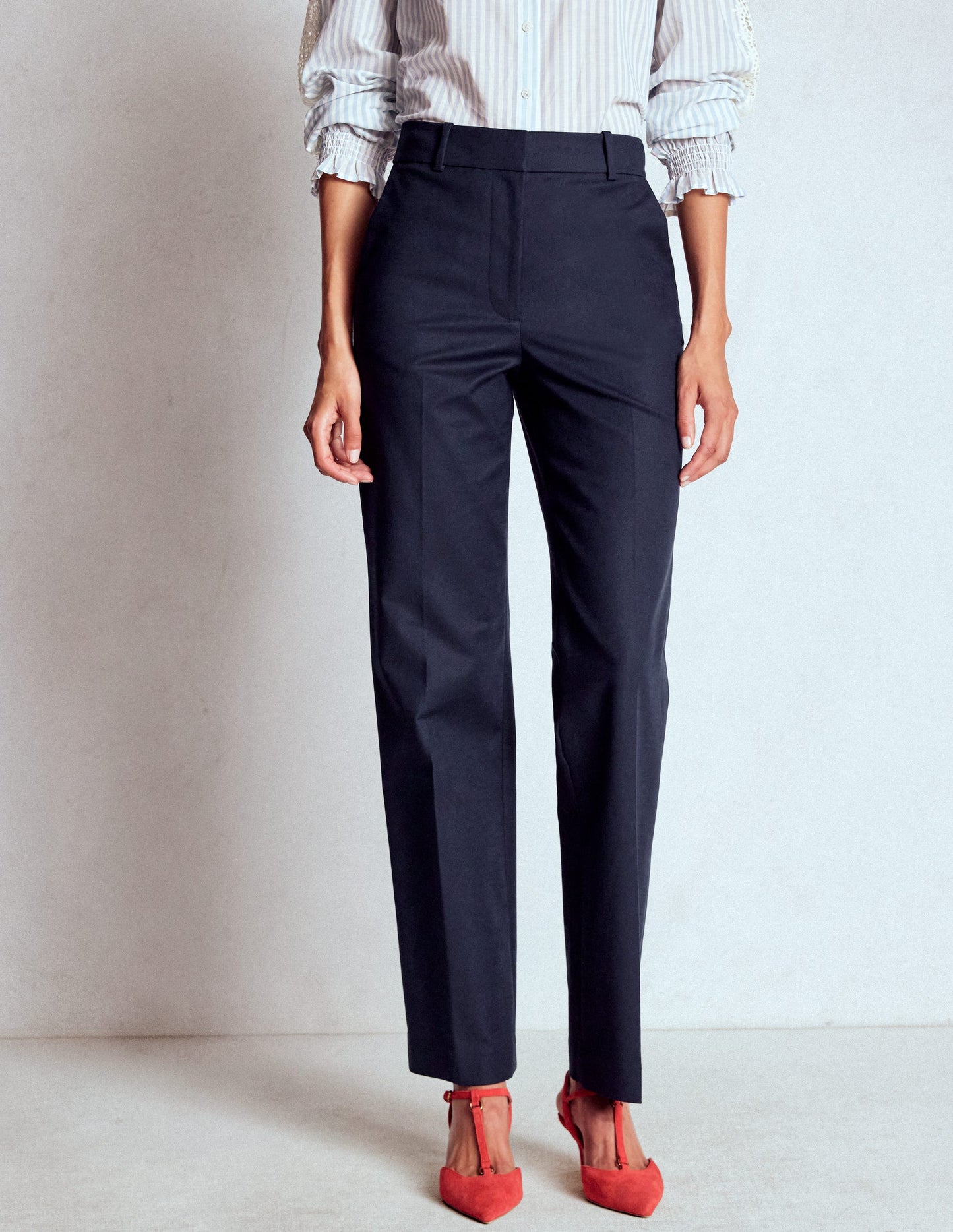 Full Length Canonbury Trousers-Navy