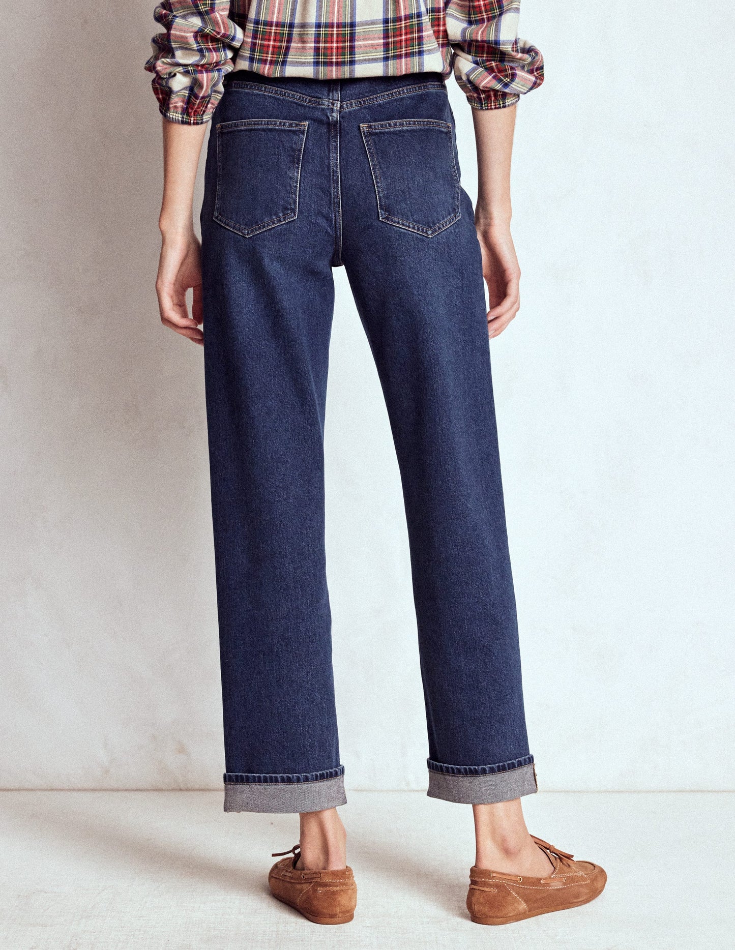 Mid Rise Stretch Jeans-Dark Vintage