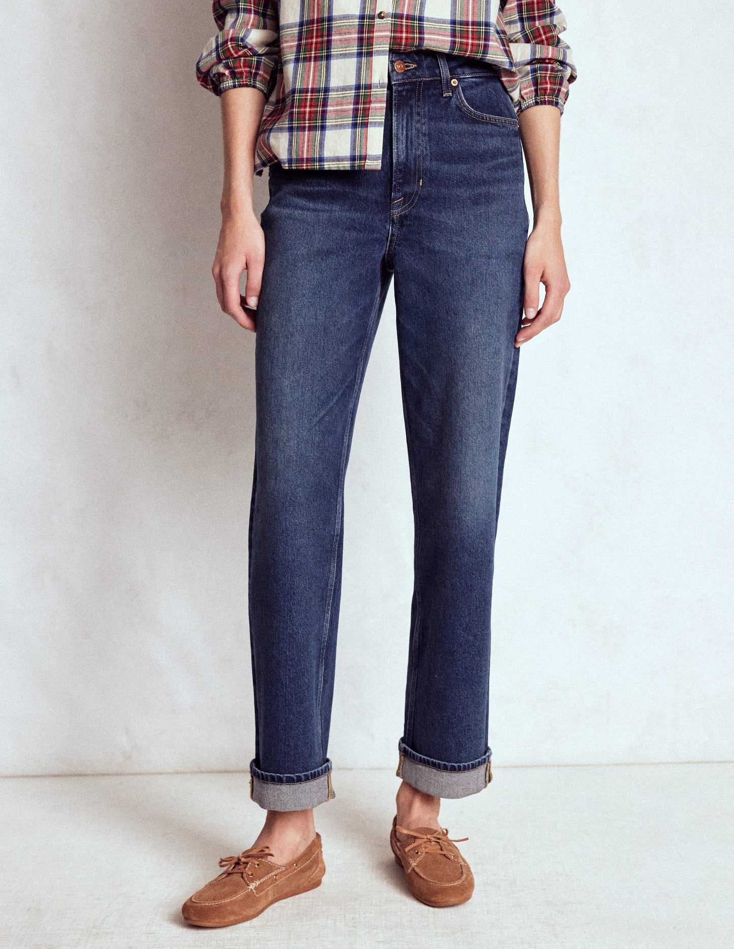 Mid Rise Stretch Jeans-Dark Vintage