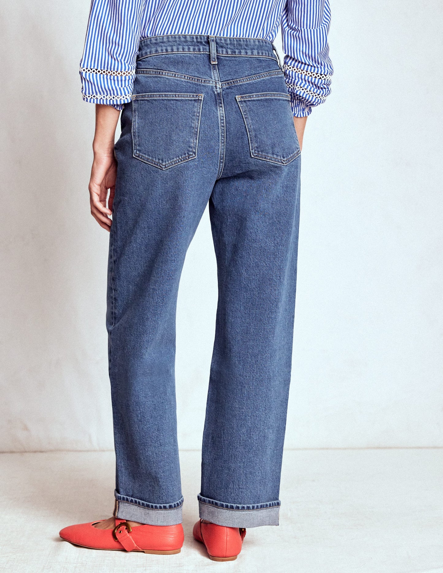 Mid Rise Stretch Jeans-Mid Vintage