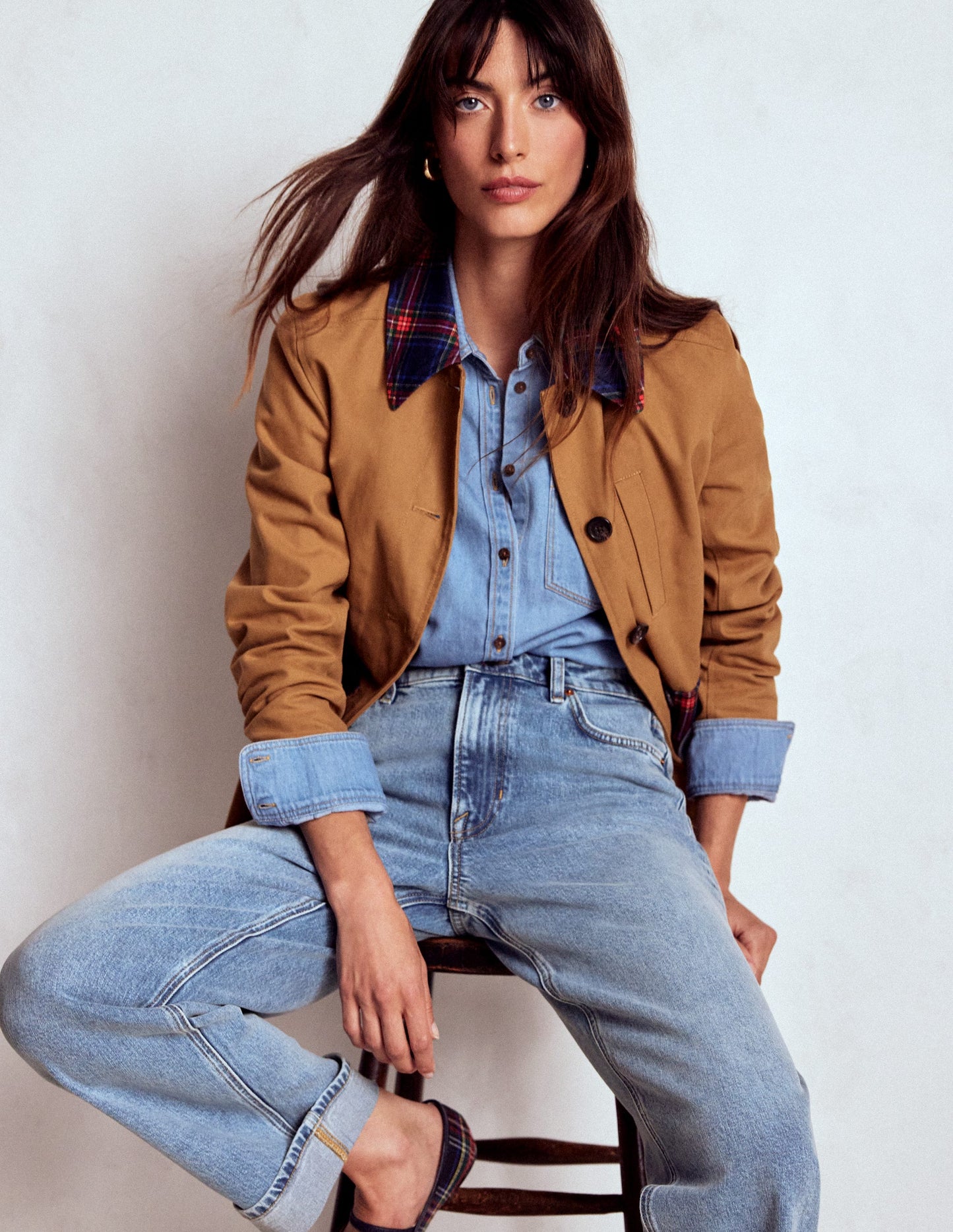 Mid Rise Stretch Jeans-Light Vintage