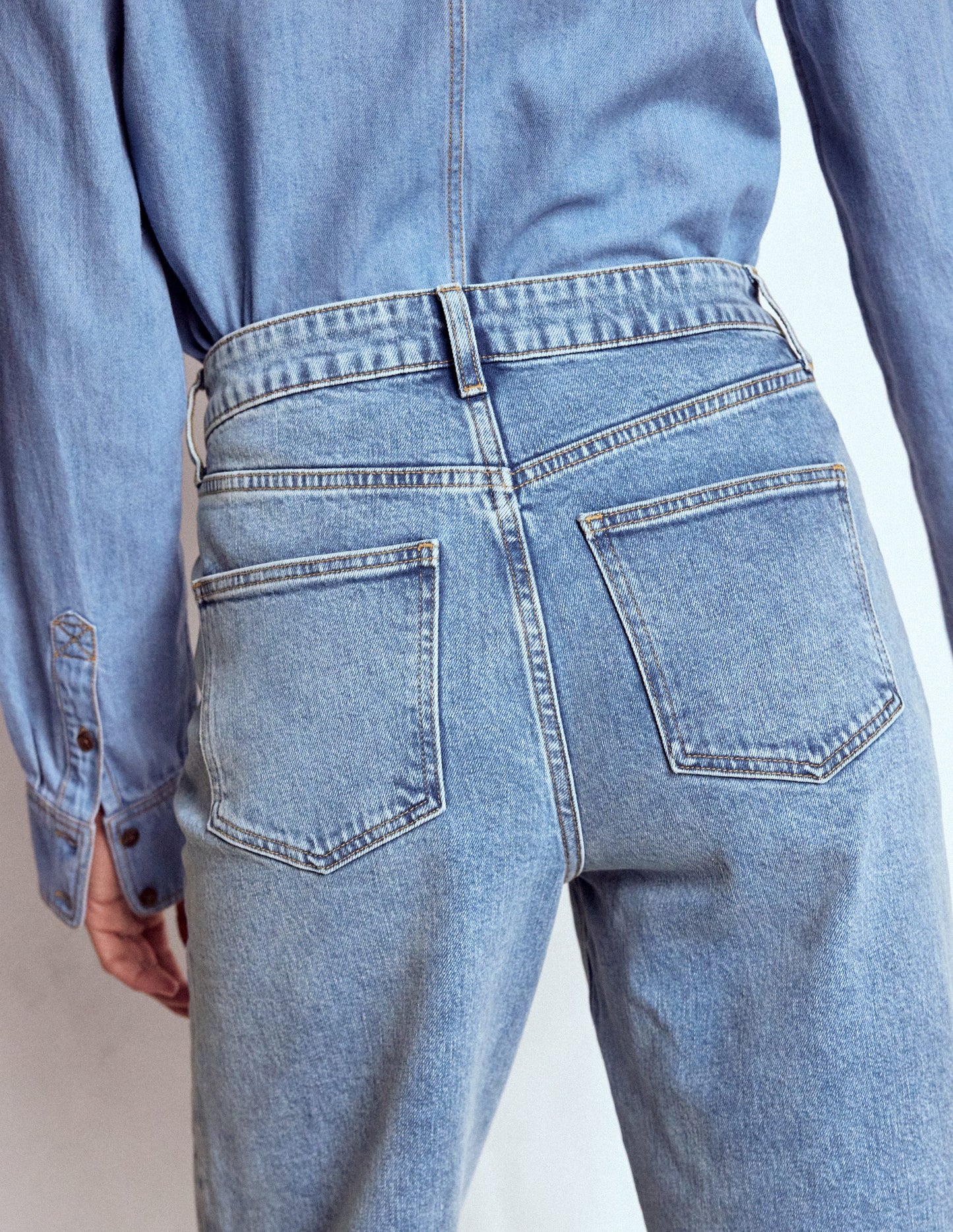 Mid Rise Stretch Jeans-Light Vintage