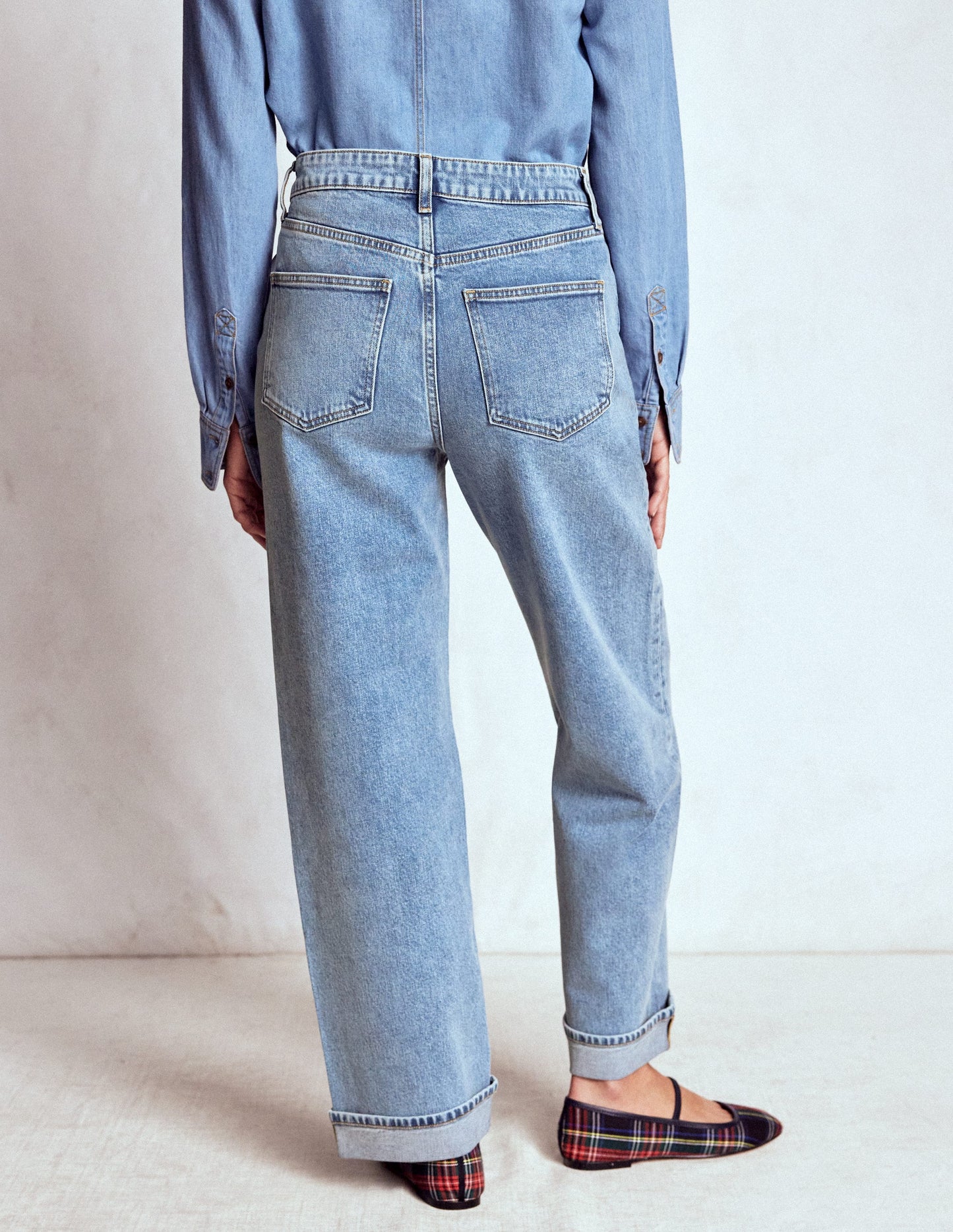 Mid Rise Stretch Jeans-Light Vintage