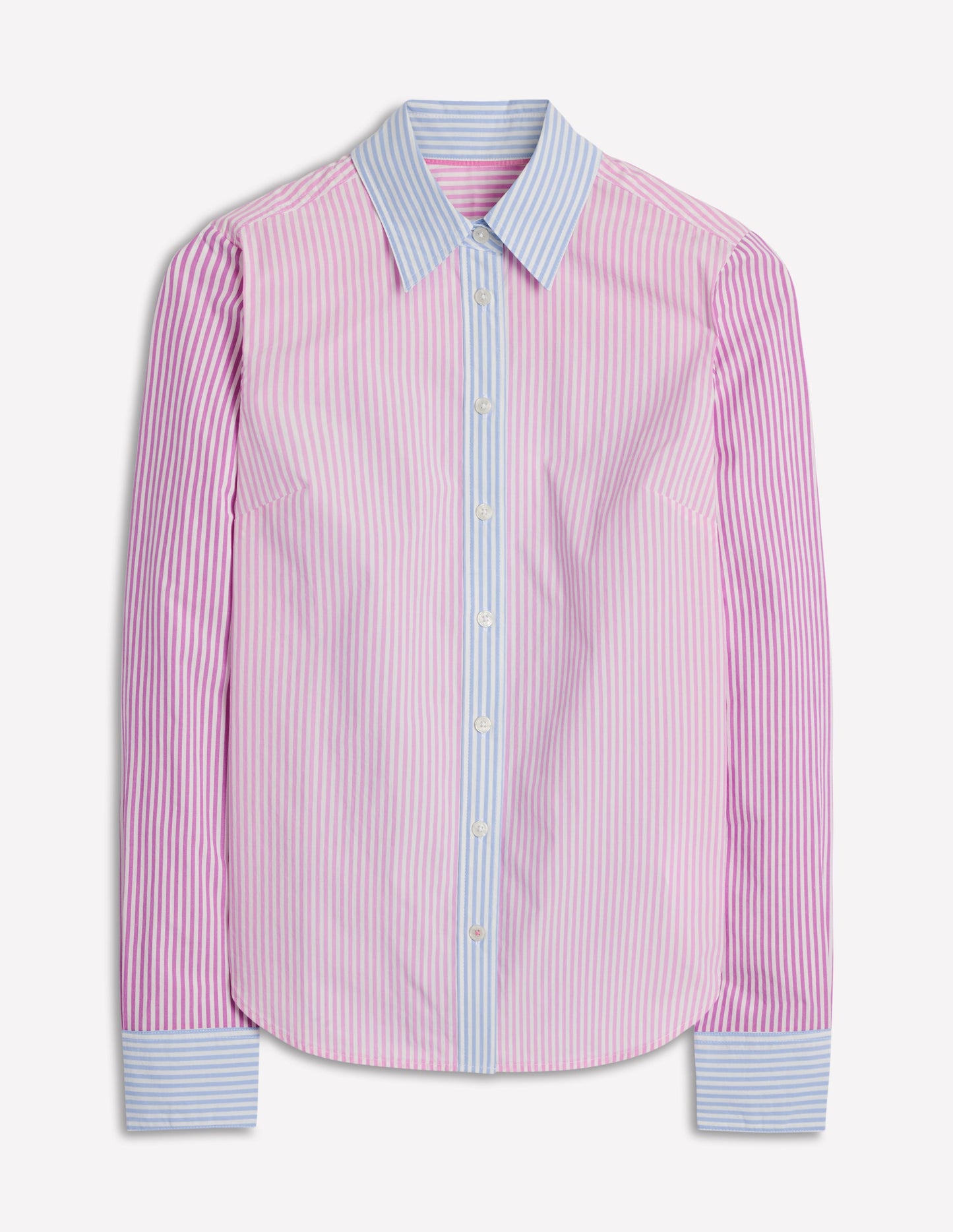 Sienna Cotton Shirt-Hotched, Multi Stripe