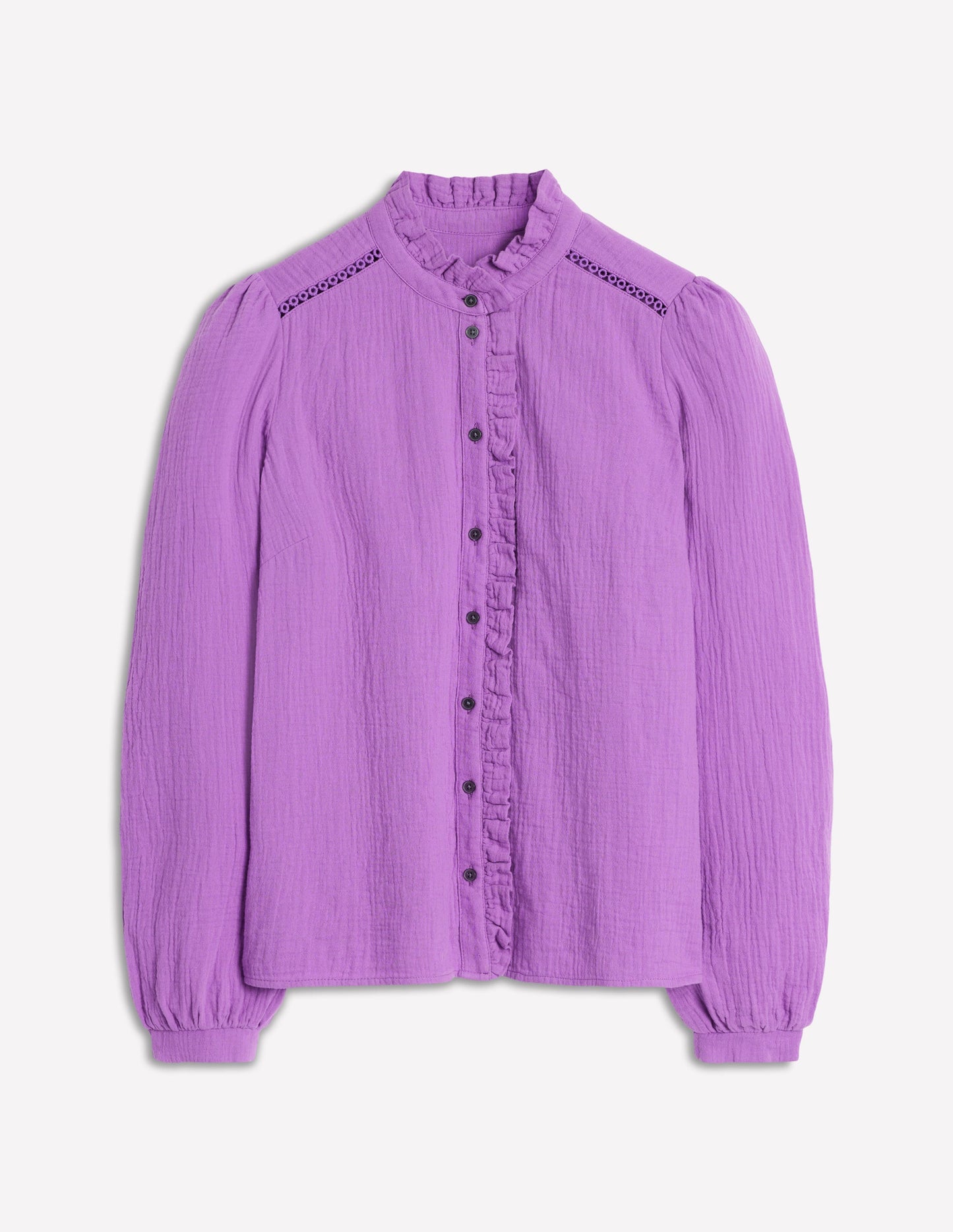 Helena Double Cloth Top-Amethyst Purple