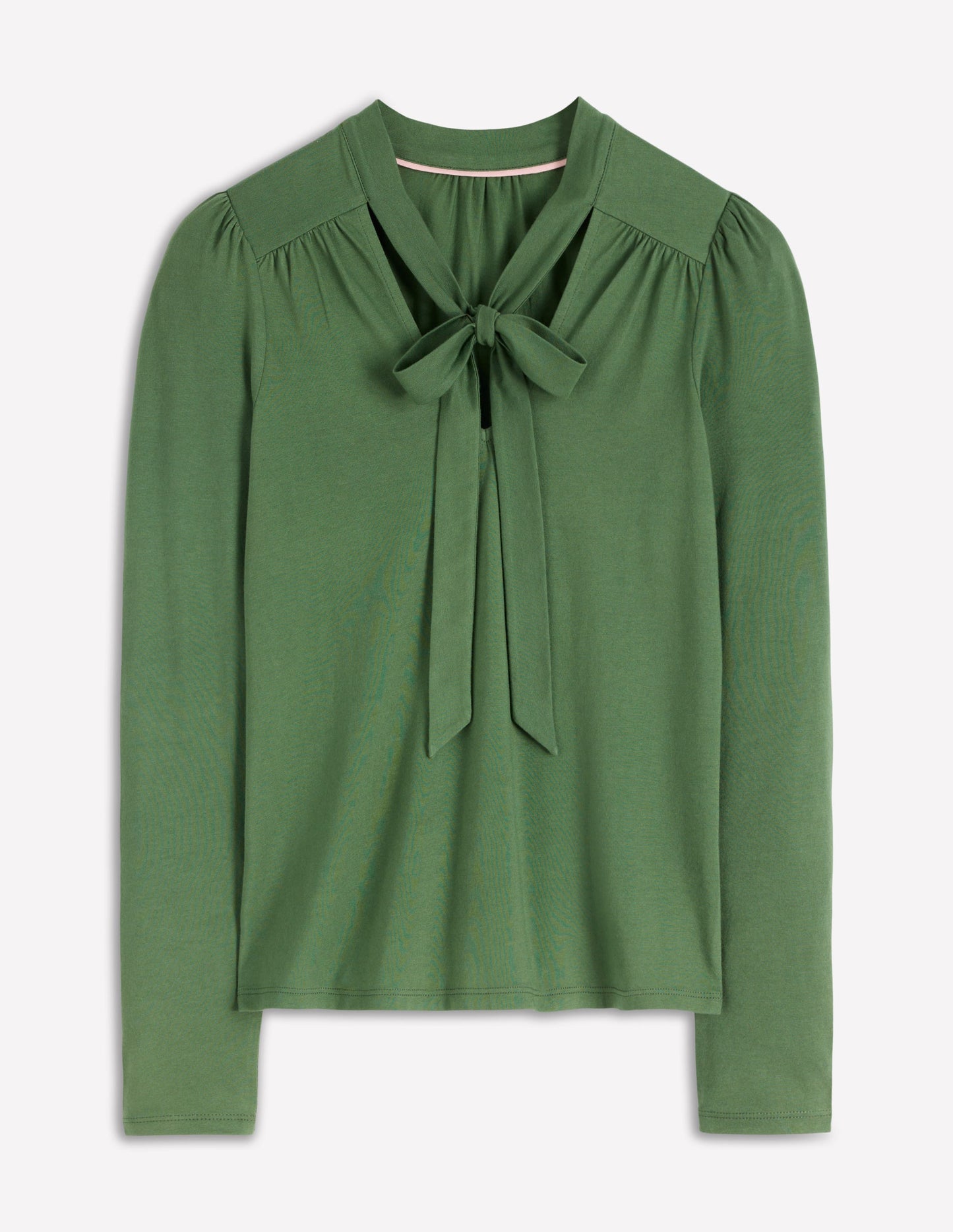 Tie Neck Supersoft Top-Hunter Green