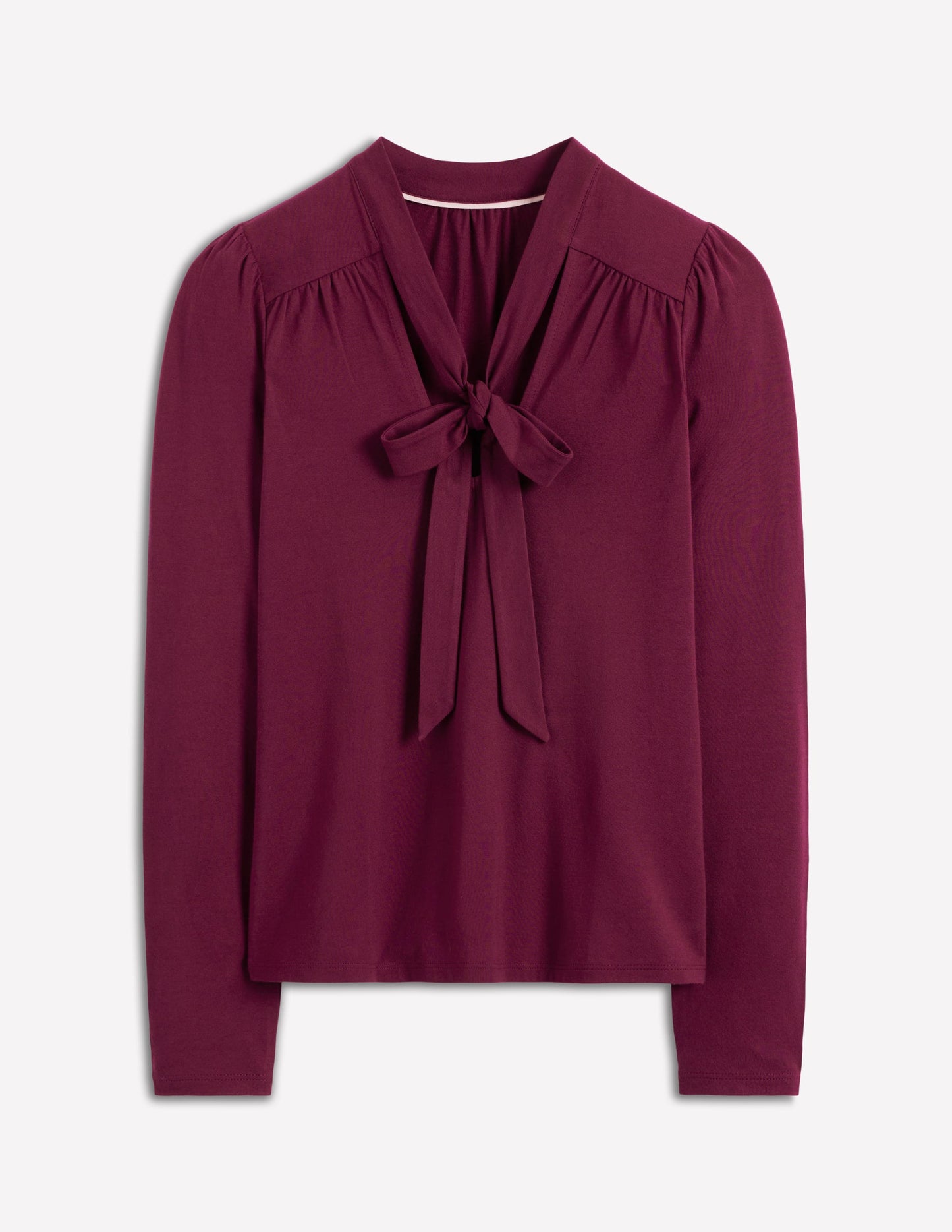 Tie Neck Supersoft Top-Deep Wisteria