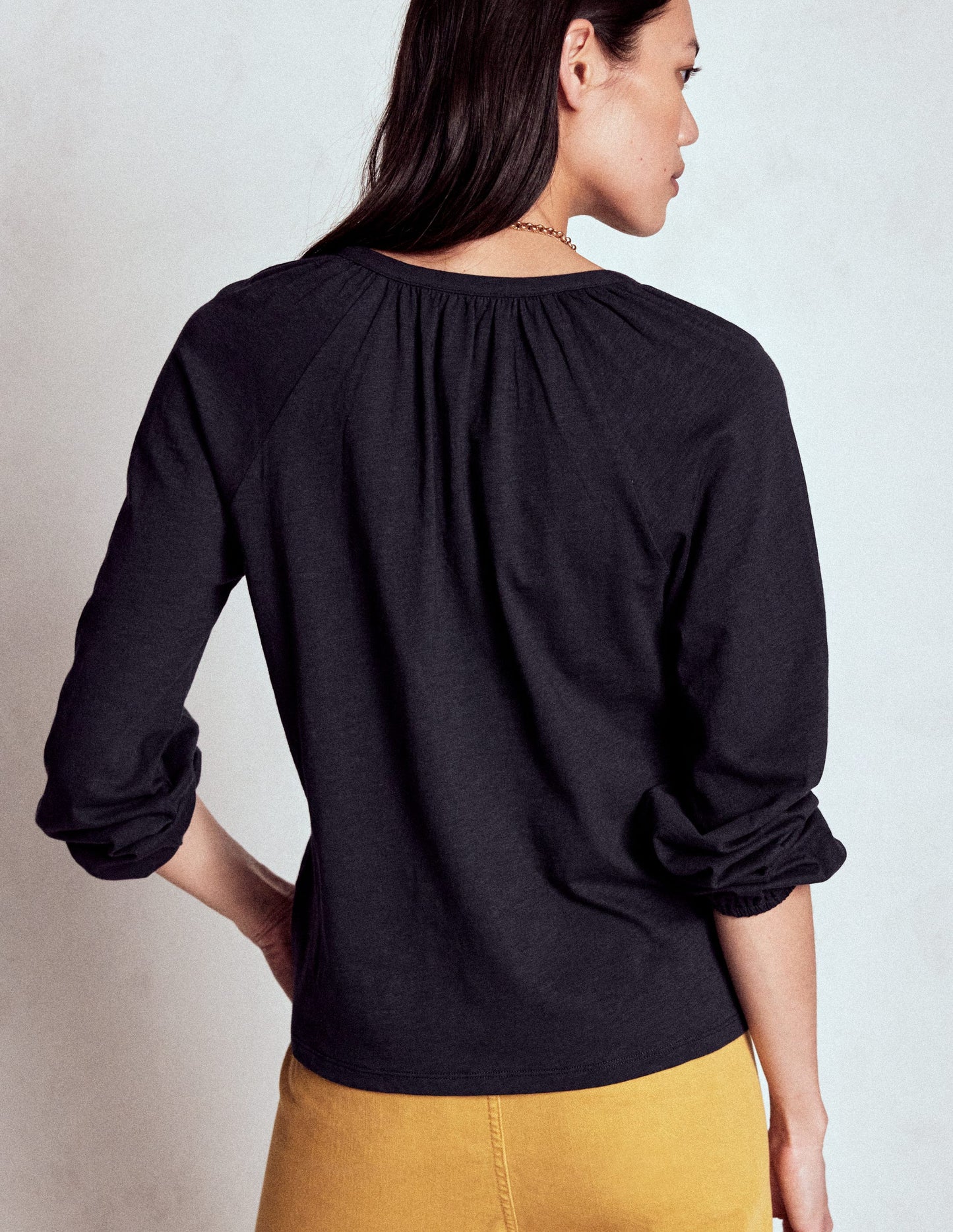 Alma Embroidered Shirt-Navy