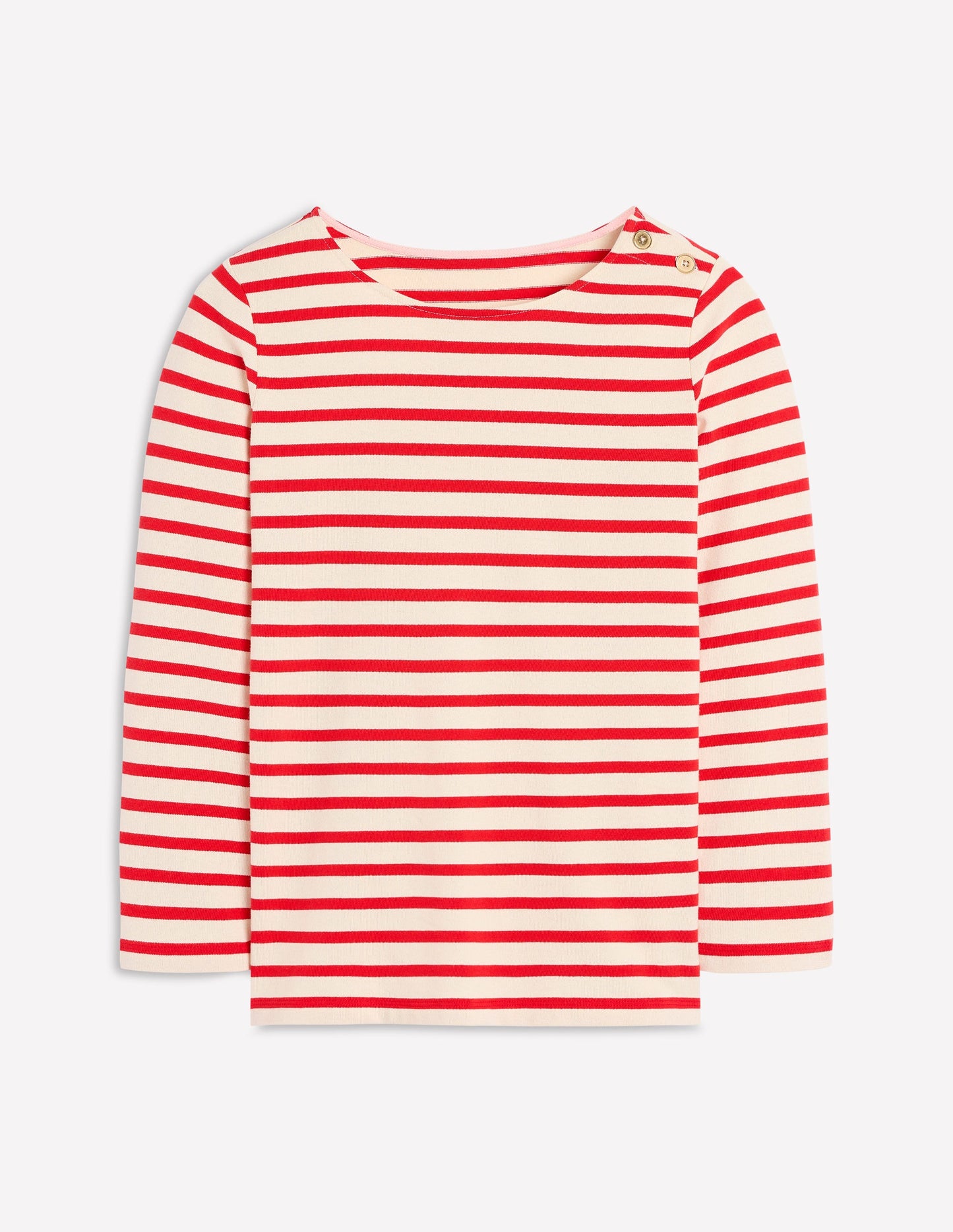 Button Mariner Breton-Ivory and Brilliant Red