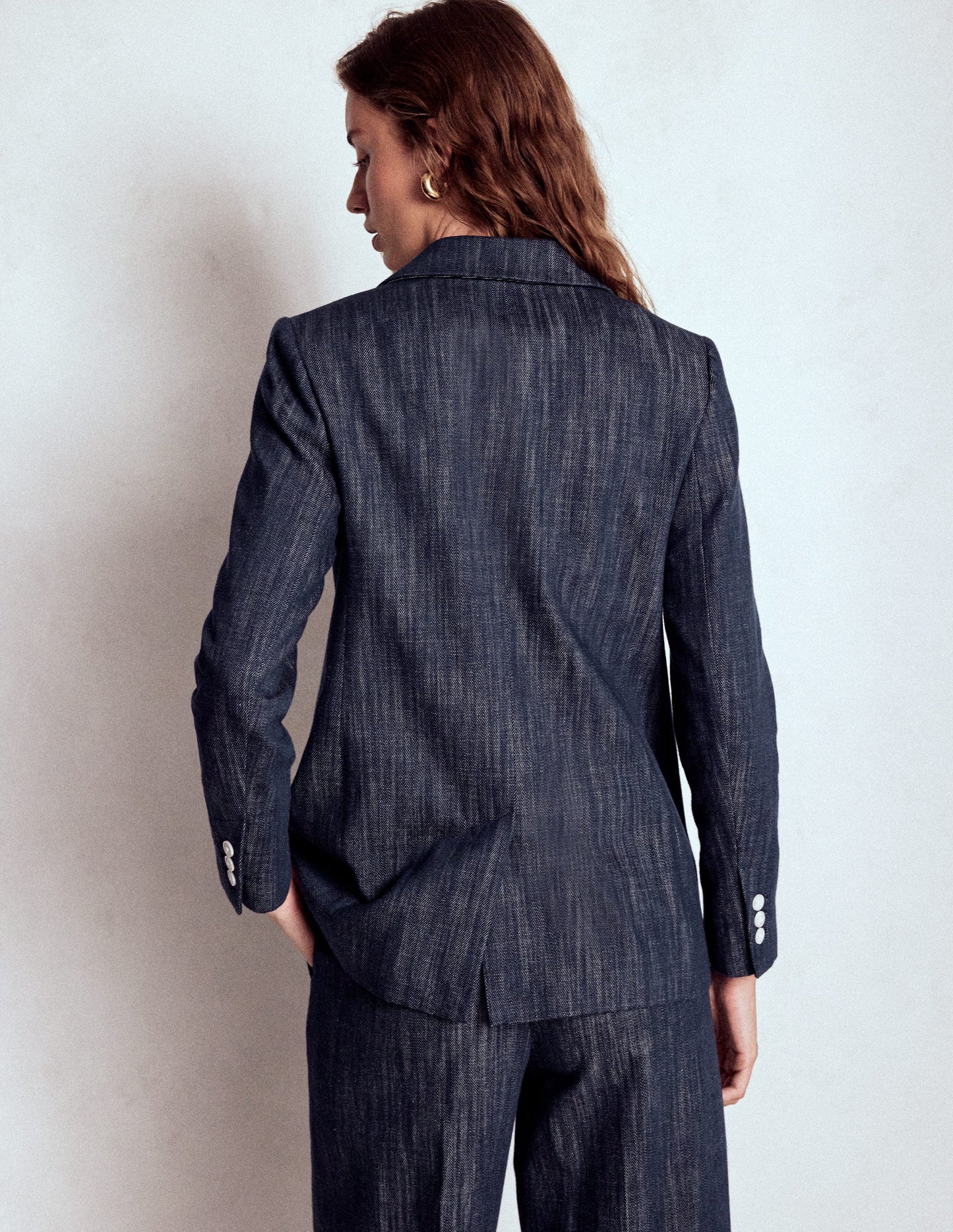 Woodbridge Twill Blazer-Indigo