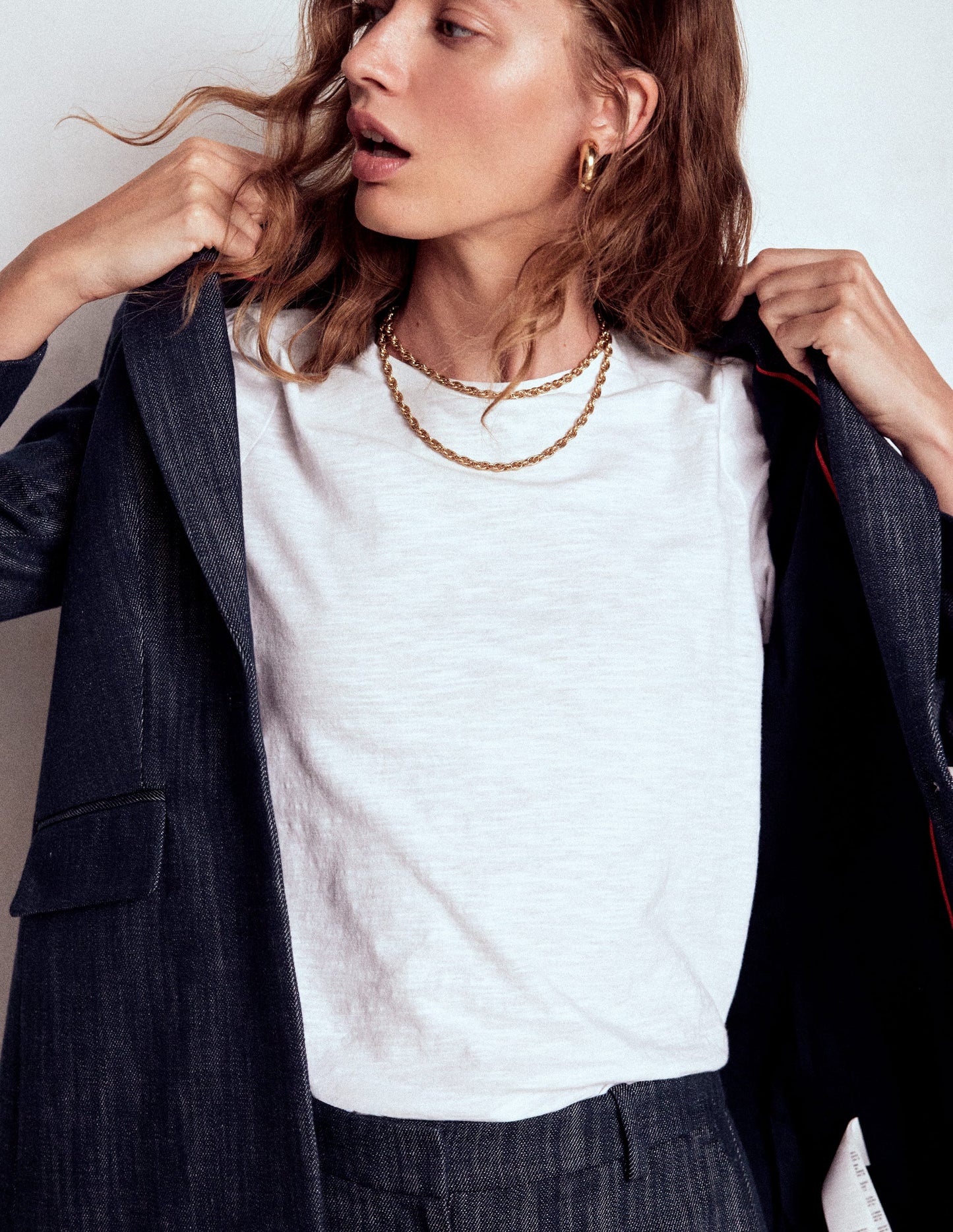 Woodbridge Twill Blazer-Indigo