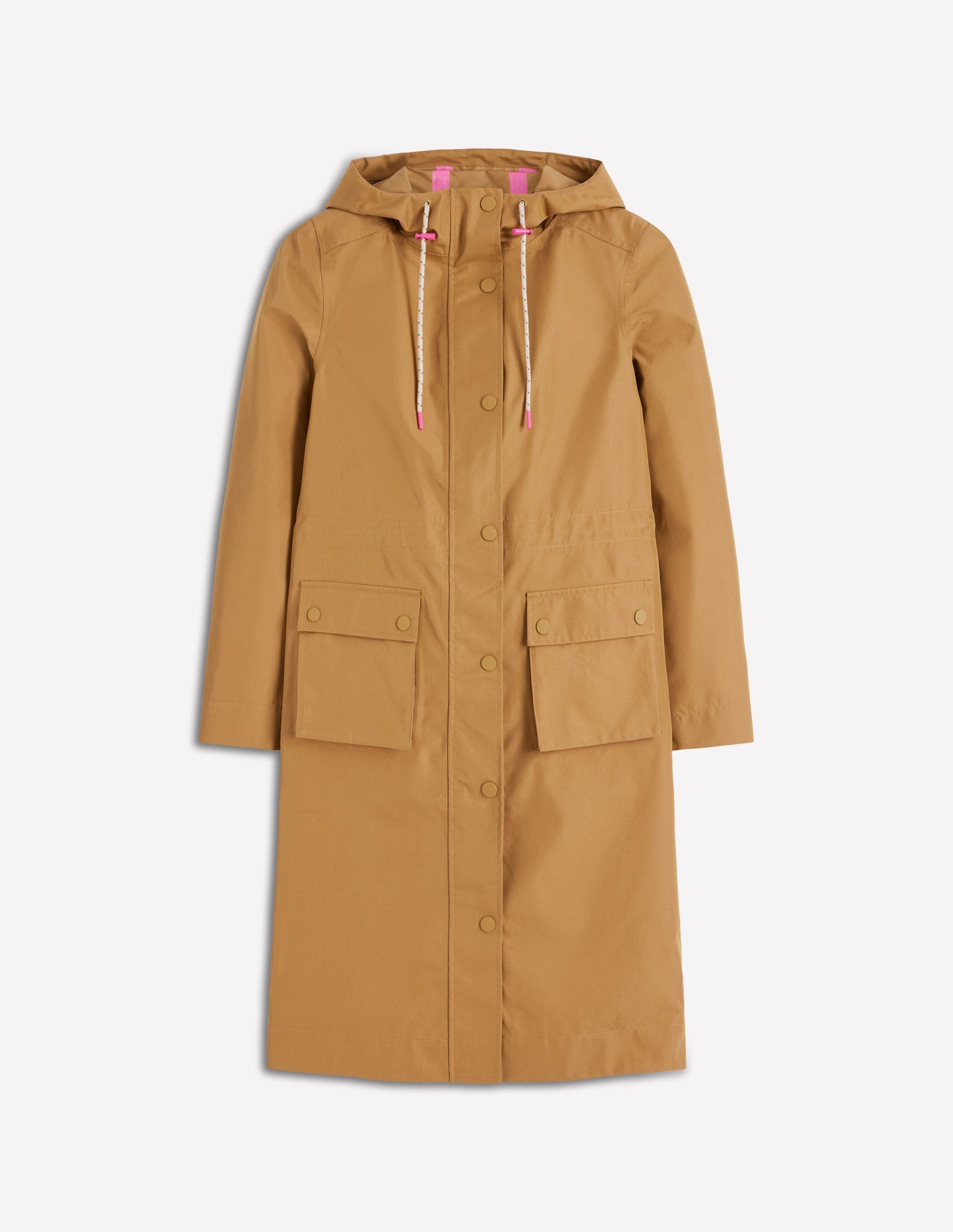 Longline Rain Mac-Hazelnut Brown