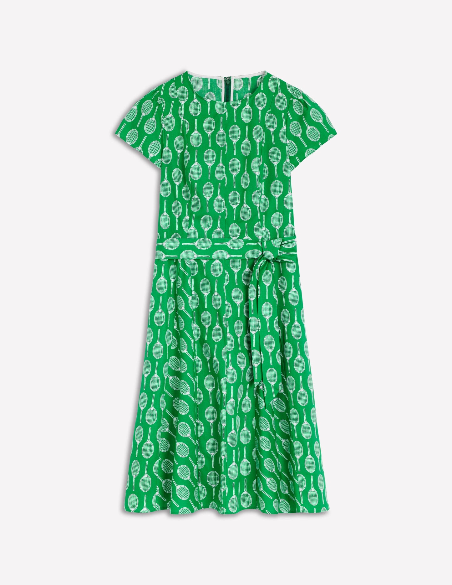 Imo Cotton Short Dress-Rich Emerald, Tennis