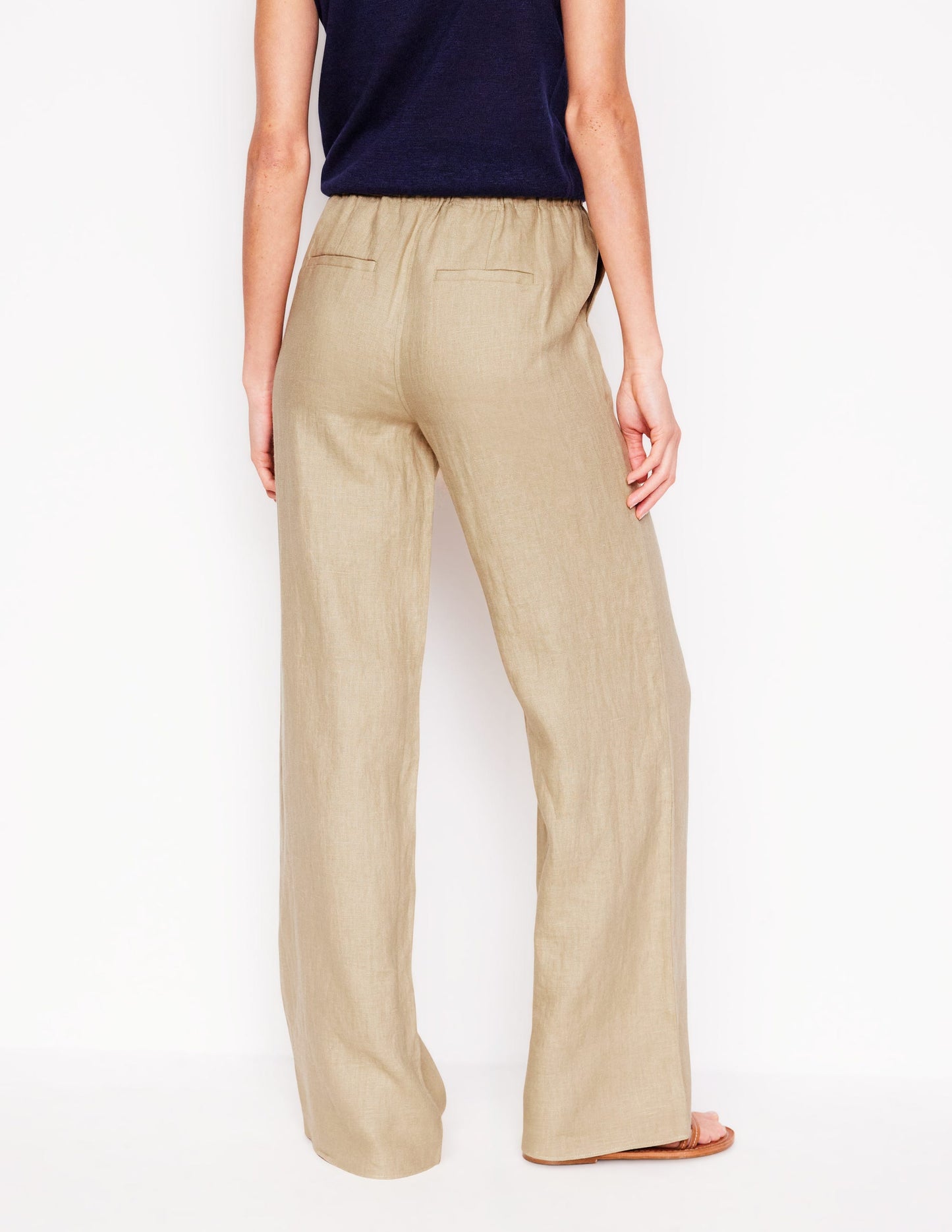 Islington Linen Trousers-Oatmeal