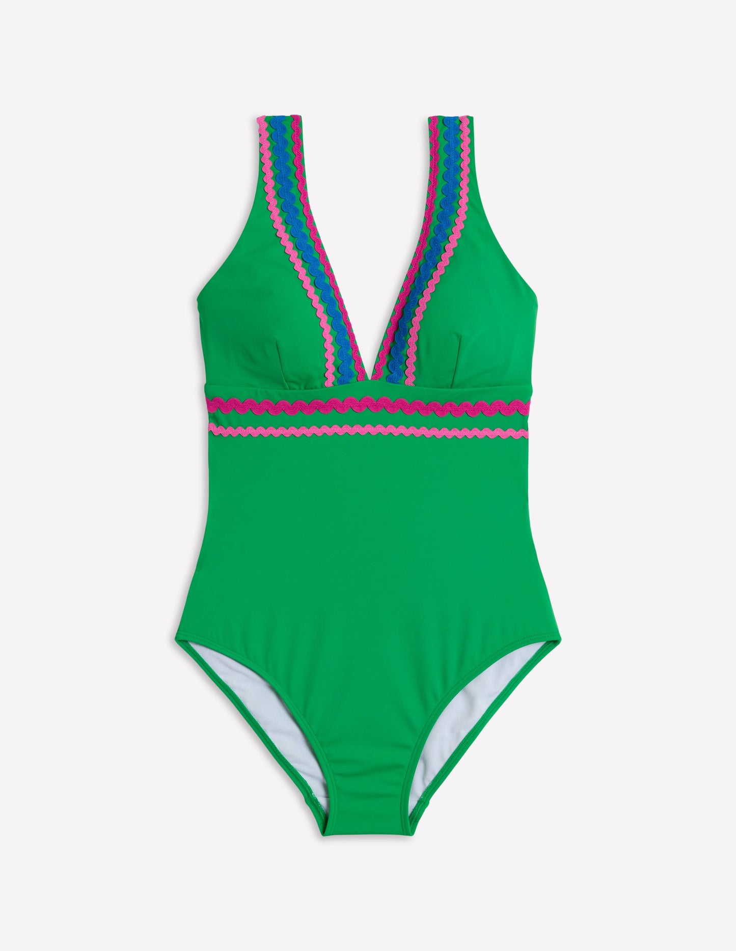 Porto V-Neck Swimsuit-Bright Green Rik Rak