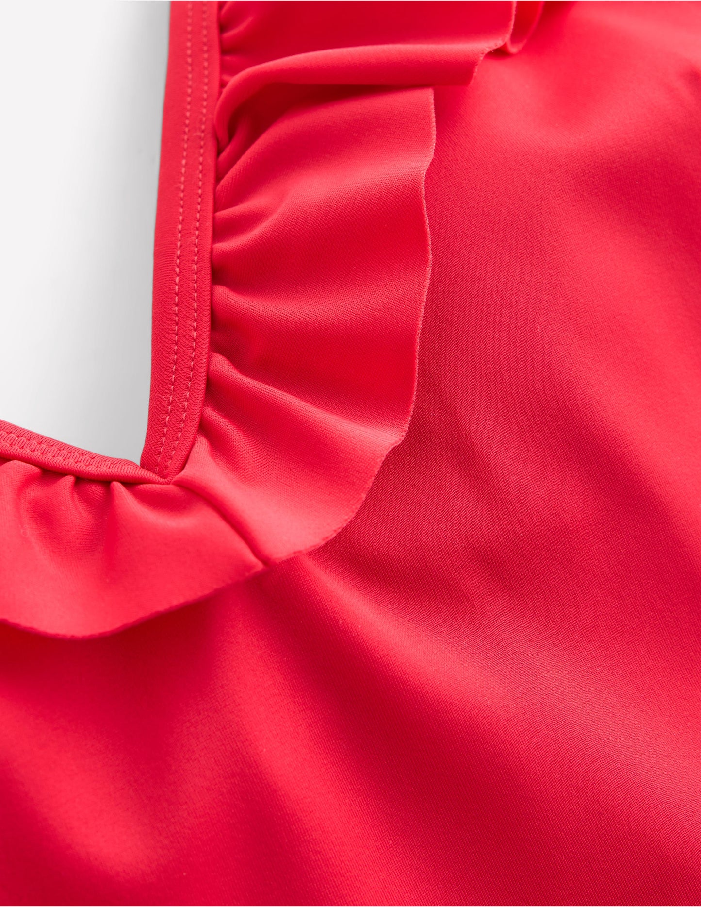 Evia Ruffle Swimsuit-Tulip Red