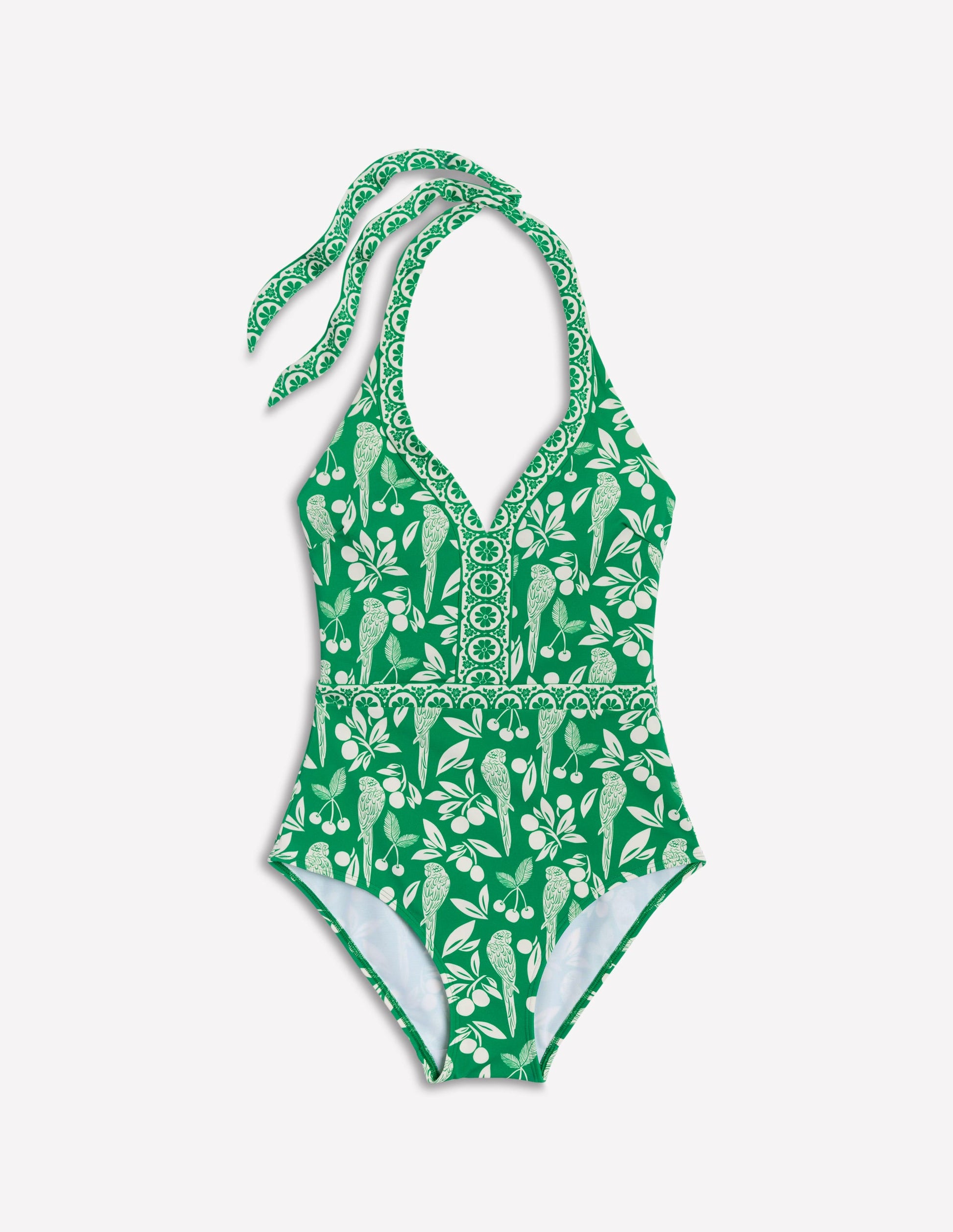 Ios V Panel Swimsuit-Rich Emerald, Ornate Tropics-5