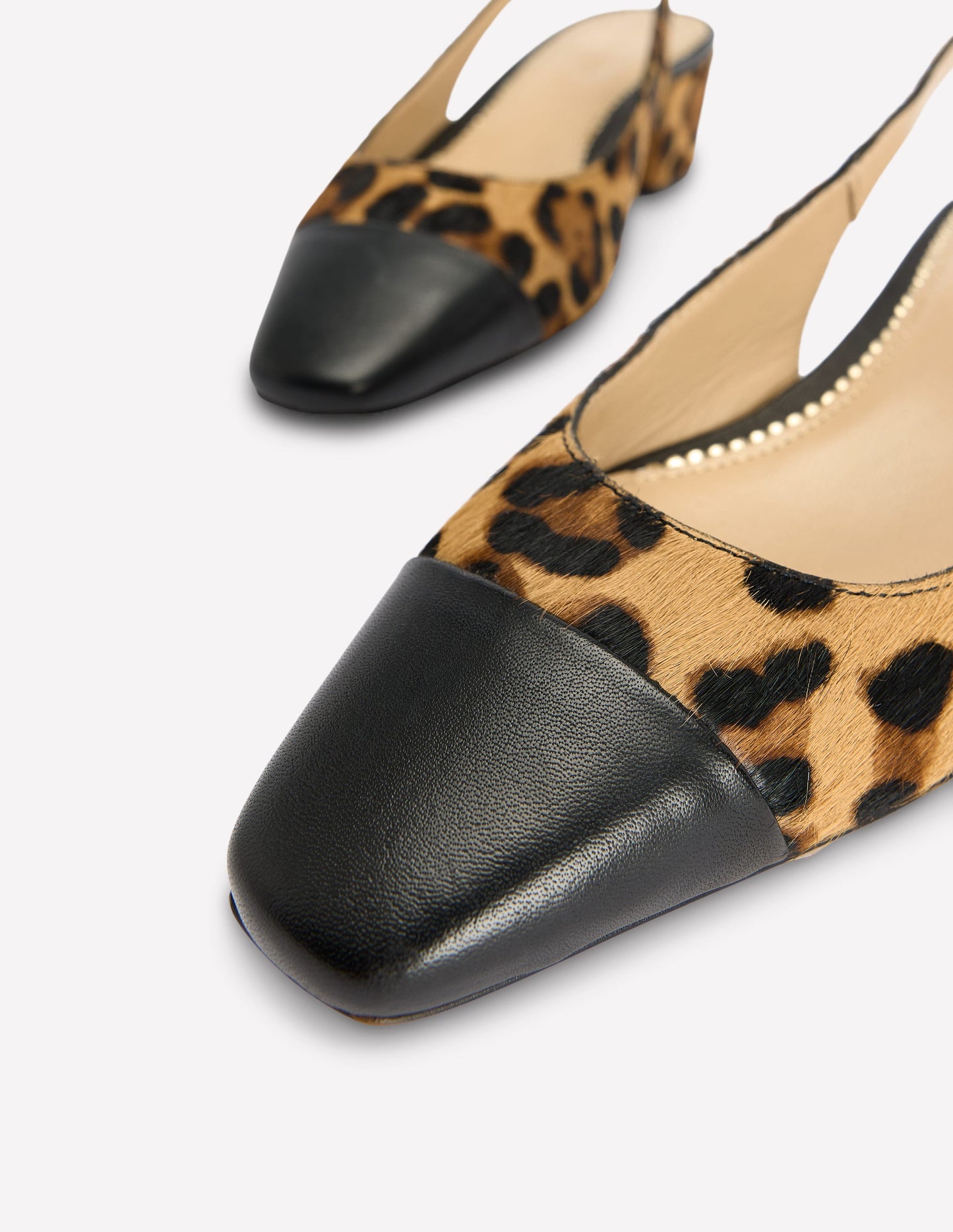 Ailsa Block Heel Slingbacks-Classic Leopard