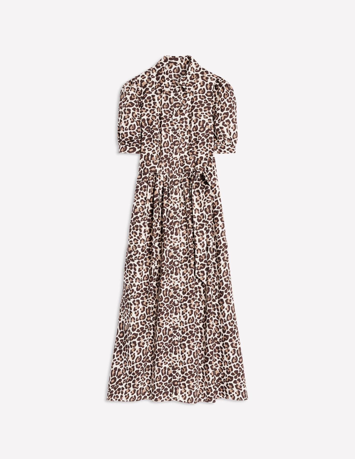 Alexa Maxi Shirt Dress-Sandpiper Beige, Cheetah Pop