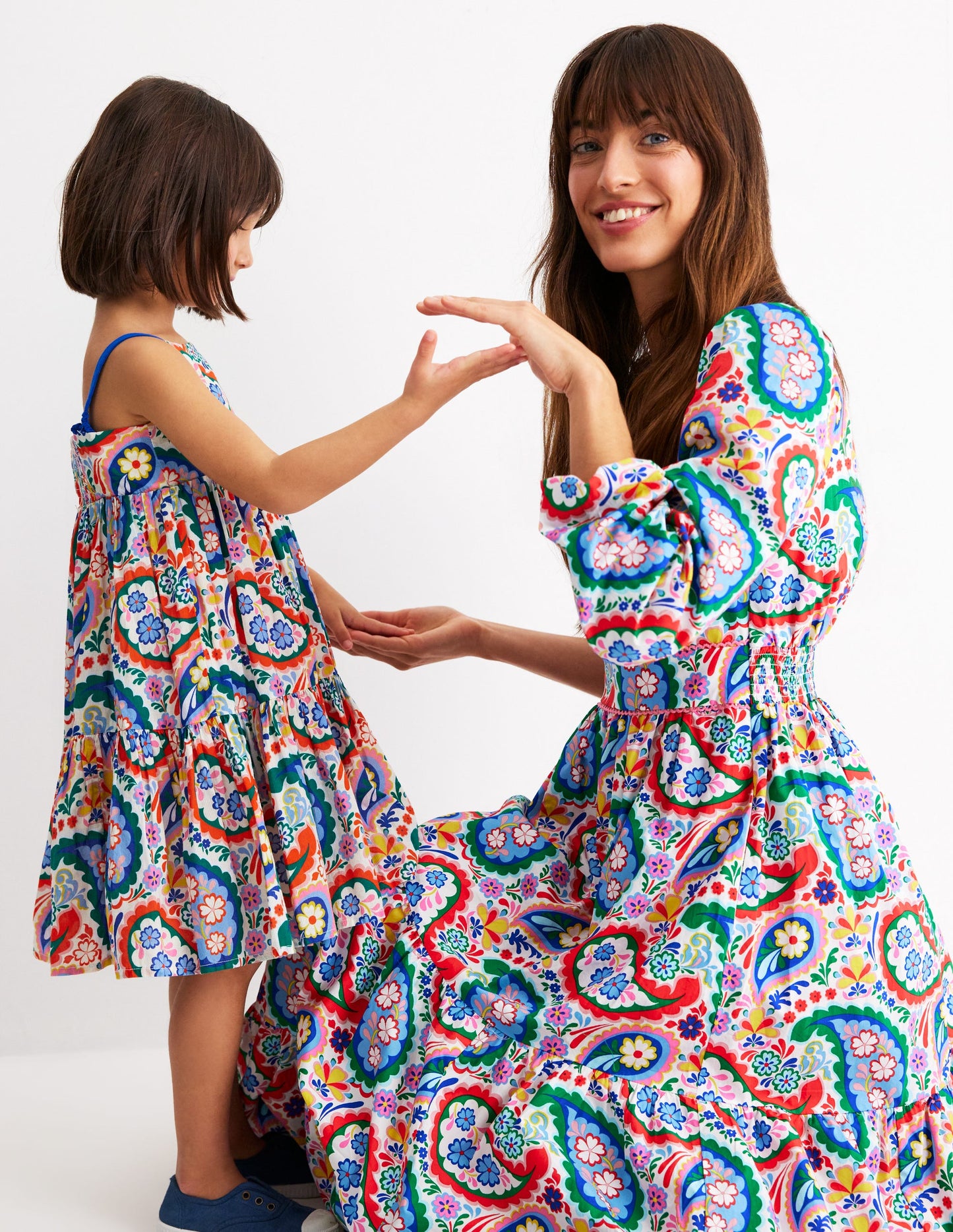 Violet Midi Dress-Multi, Meadow Paisley