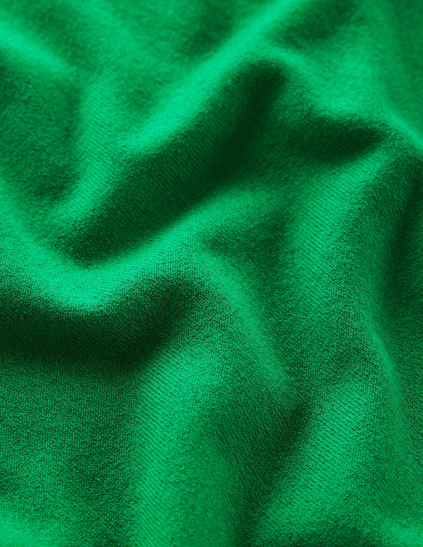 Emilia Cotton Crew Jumper-Rich Emerald