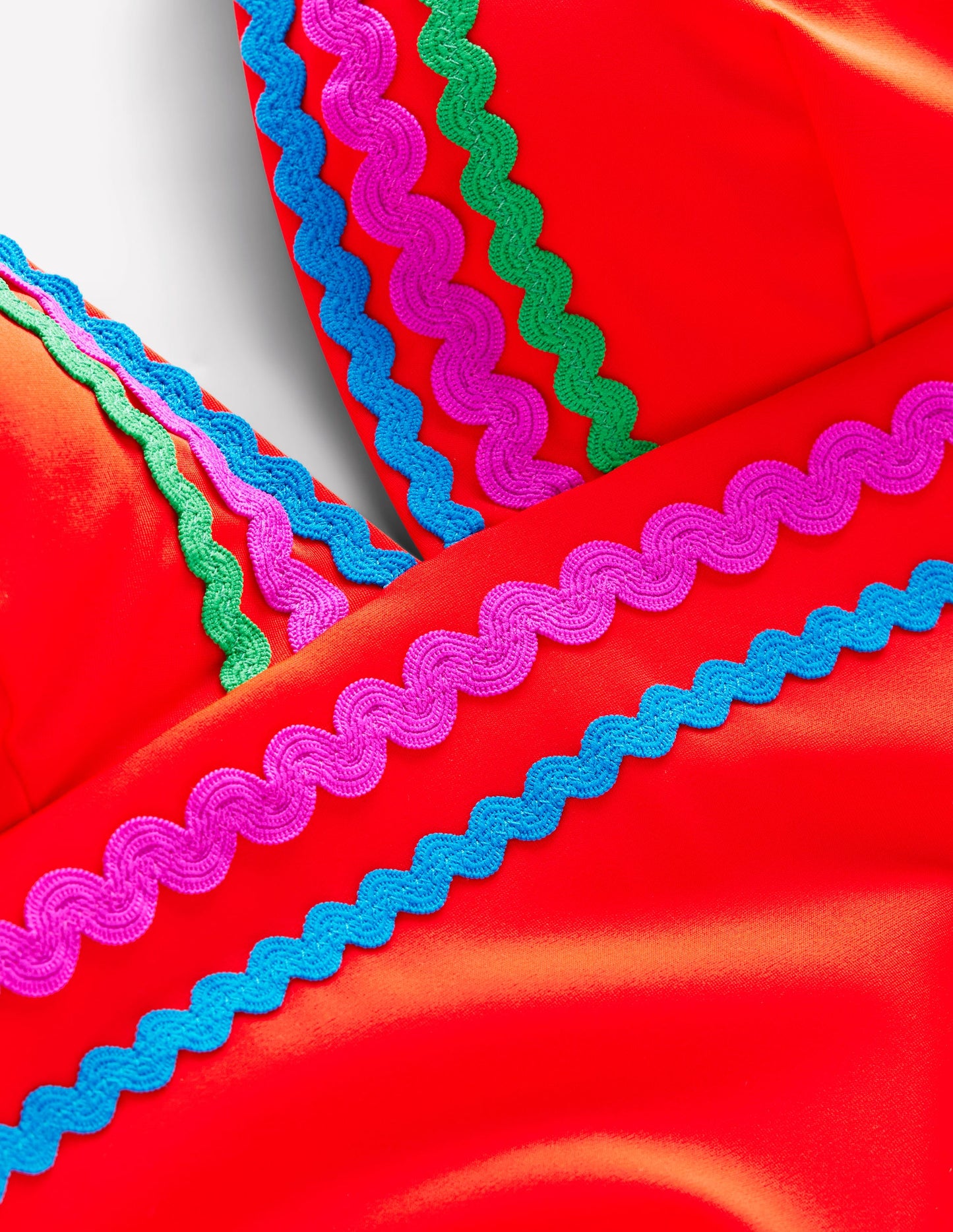 Porto V-neck Swimsuit-Fire Red Rik Rak