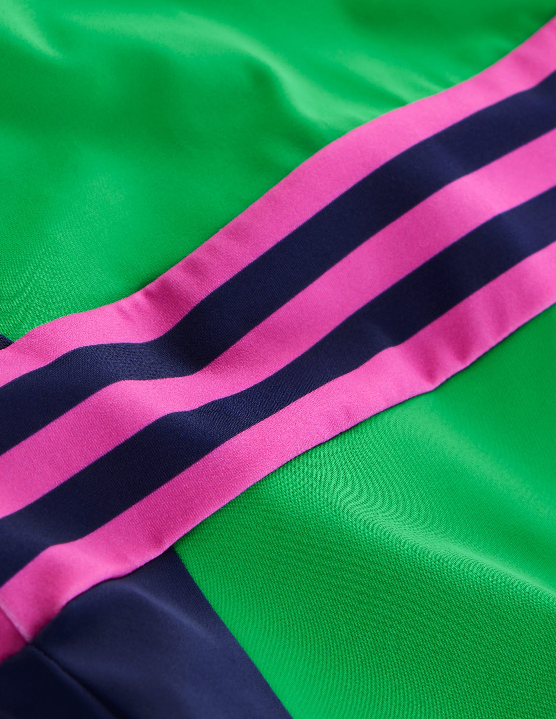 Santorini Halterneck Swimsuit-Green Colourblock-6