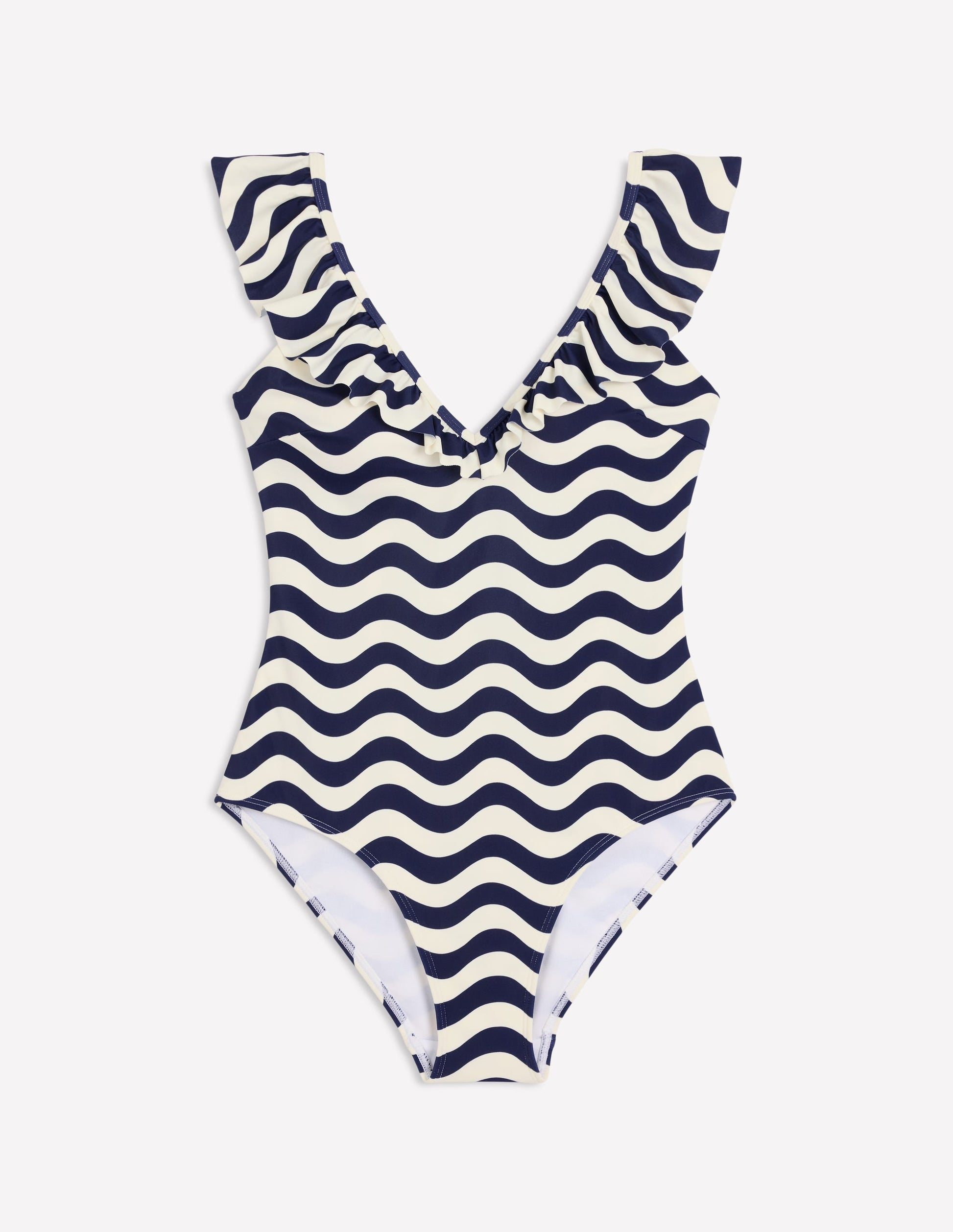 Evia Ruffle Swimsuit-French Navy, Mono Wave-5