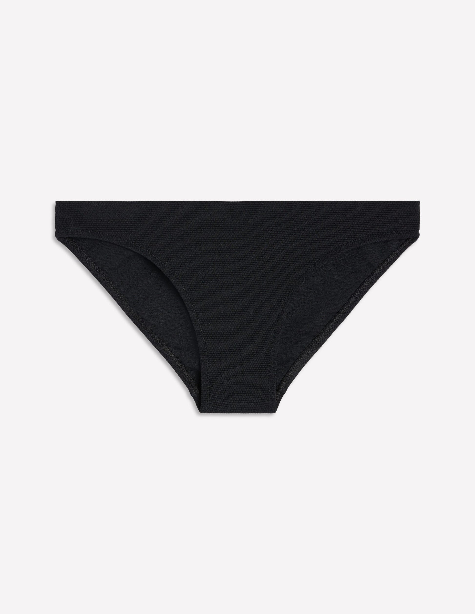 Textured Bikini Bottoms-Black-6