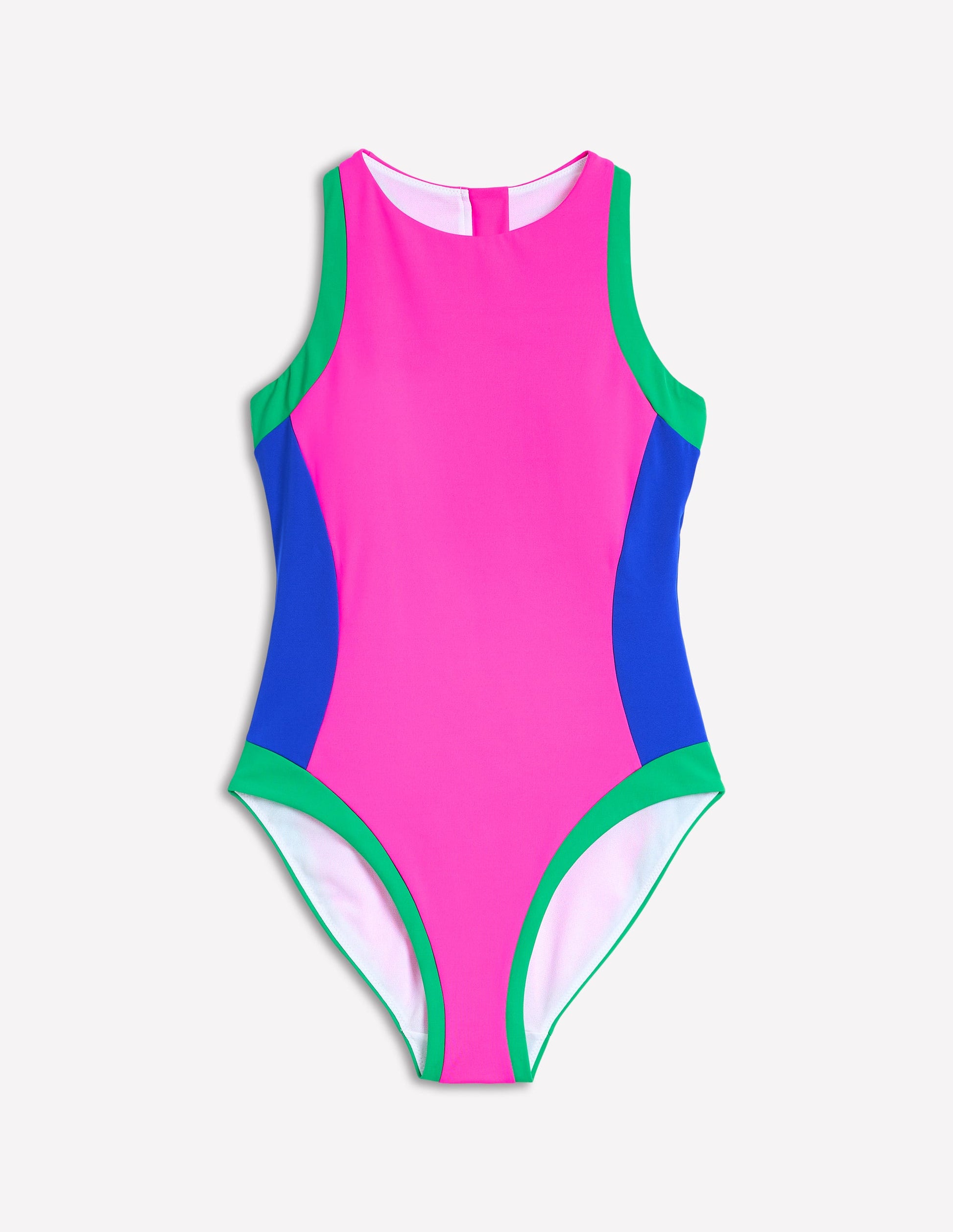 Piped Sporty Swimsuit-Colbolt Colourblock-6