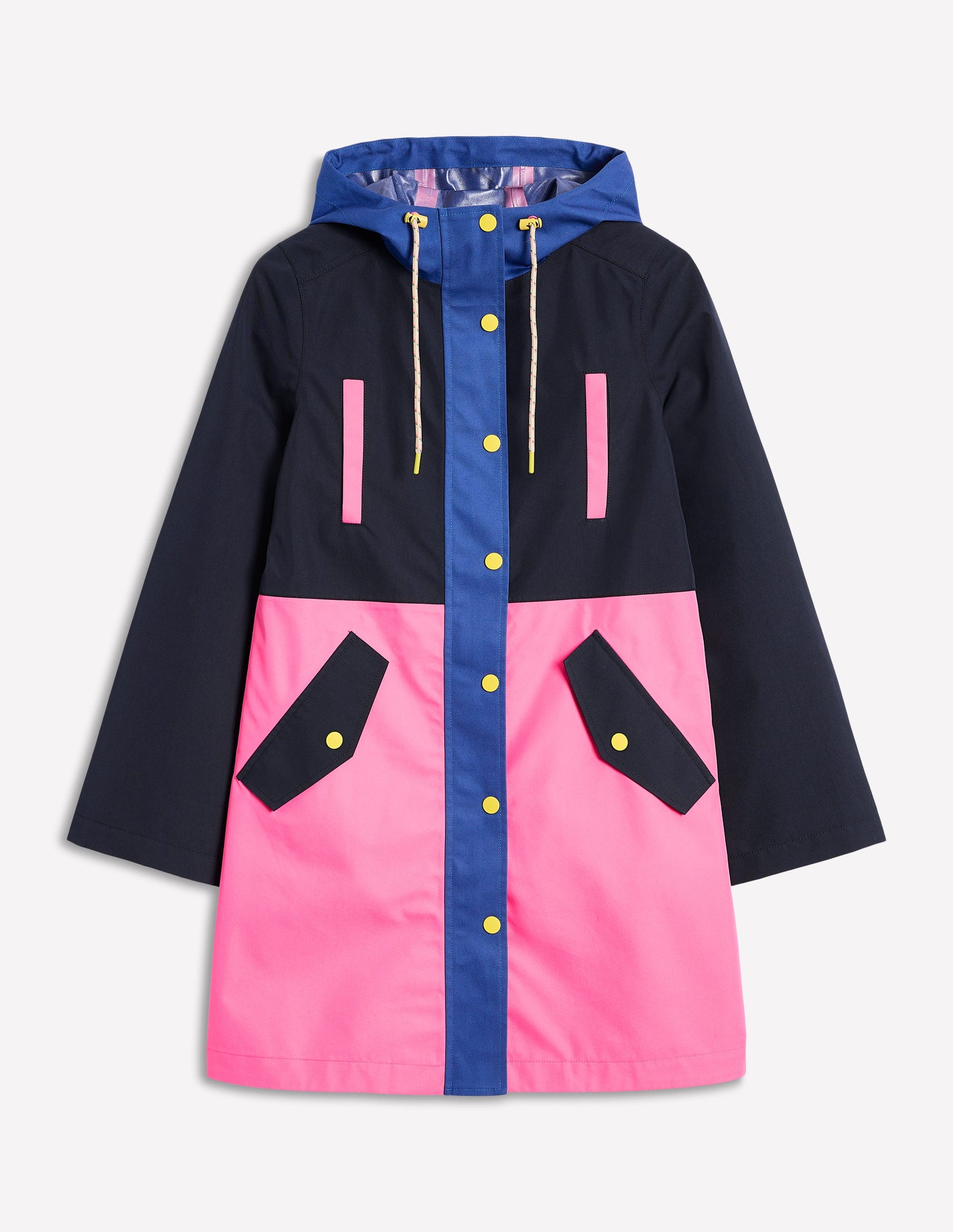 Wells Waterproof Hooded Coat-Colourblock-5