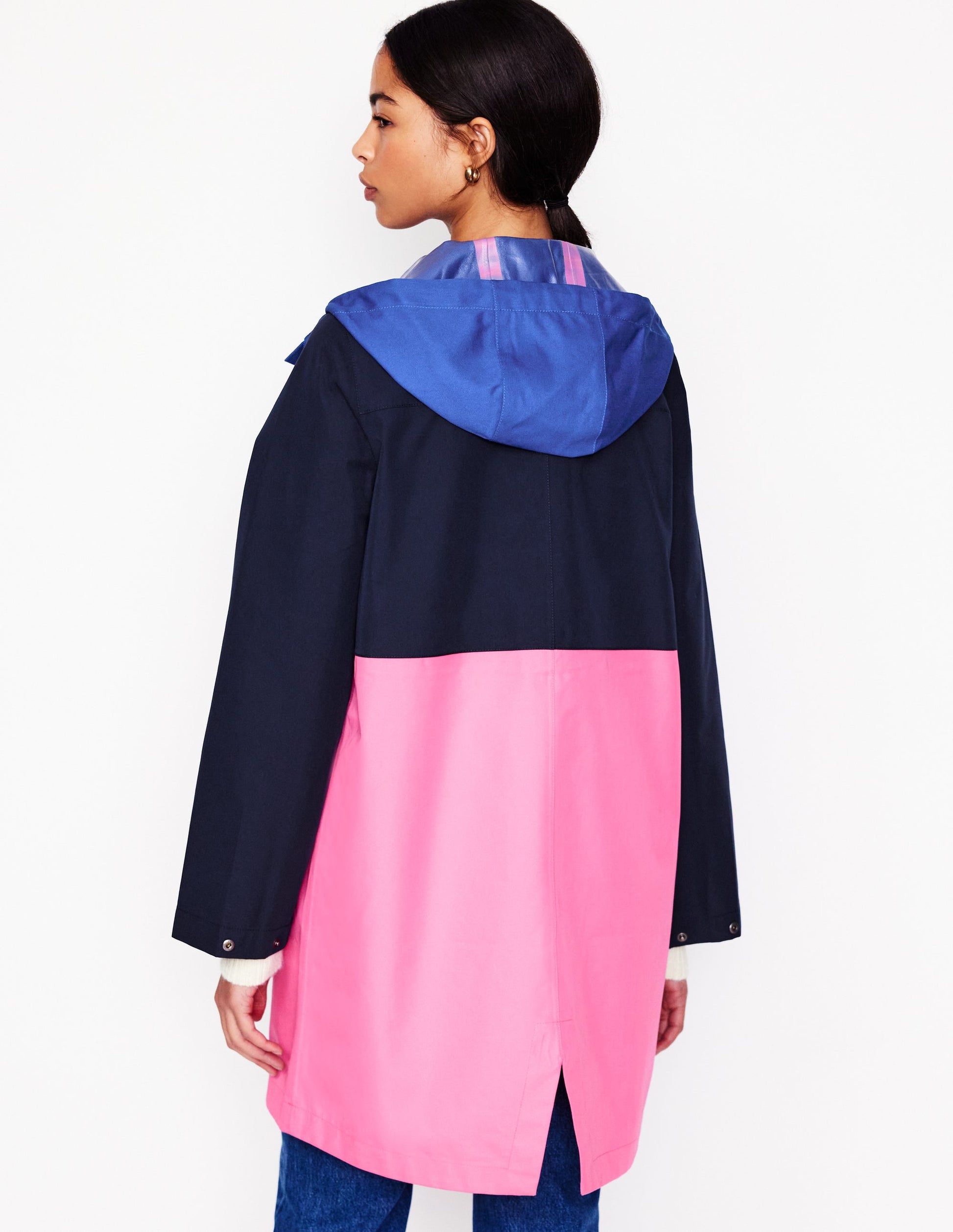 Wells Waterproof Hooded Coat-Colourblock-3