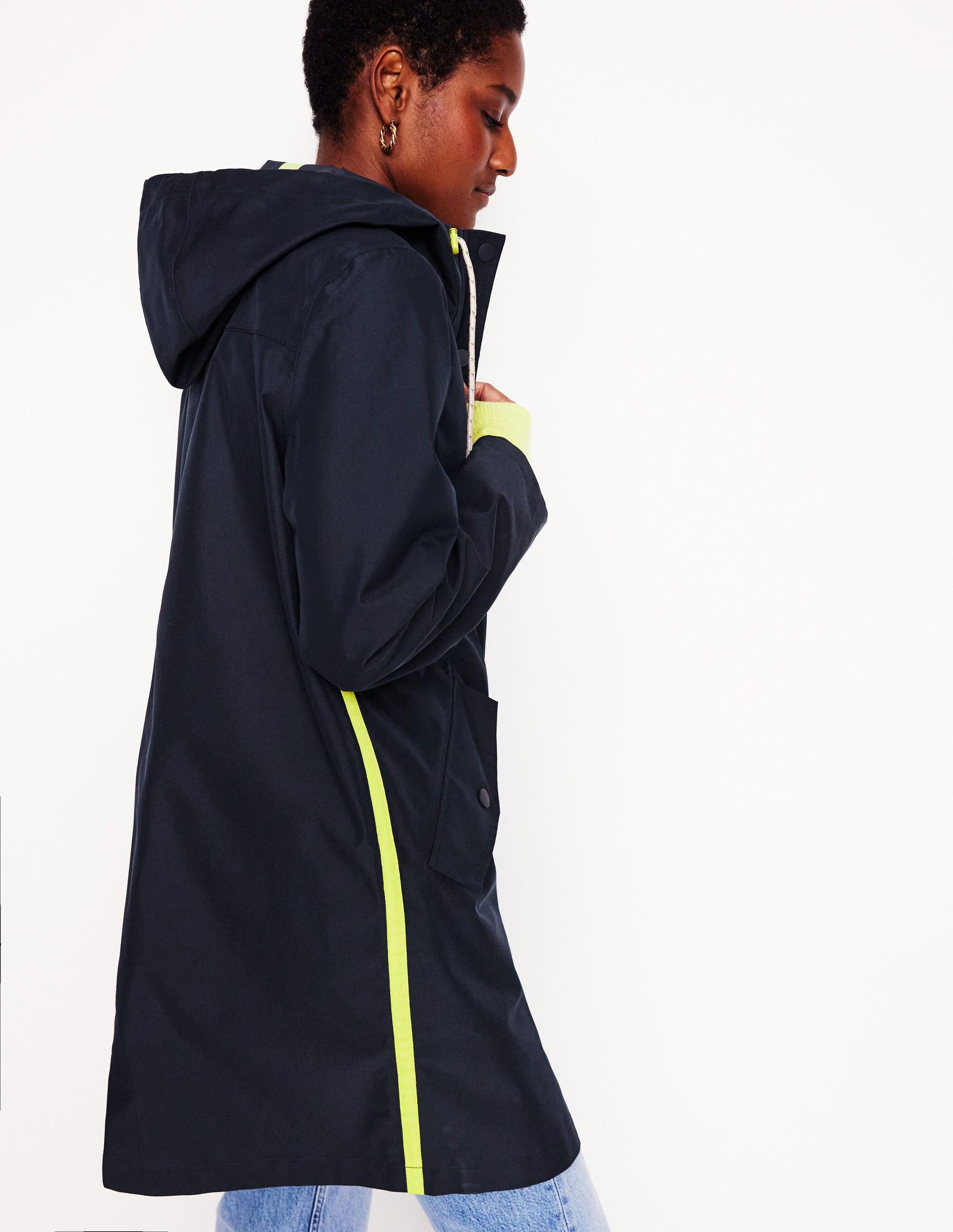 Wells Waterproof Hooded Coat-Navy-4