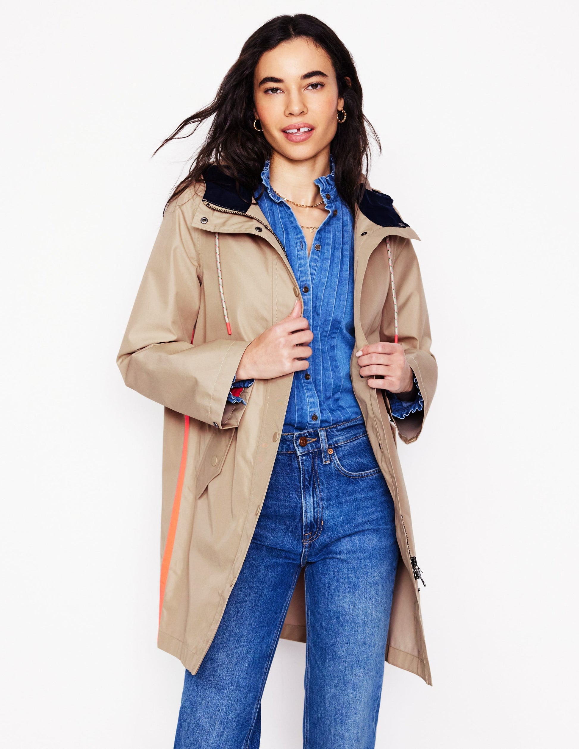 Wells Waterproof Hooded Coat-Neutral-5