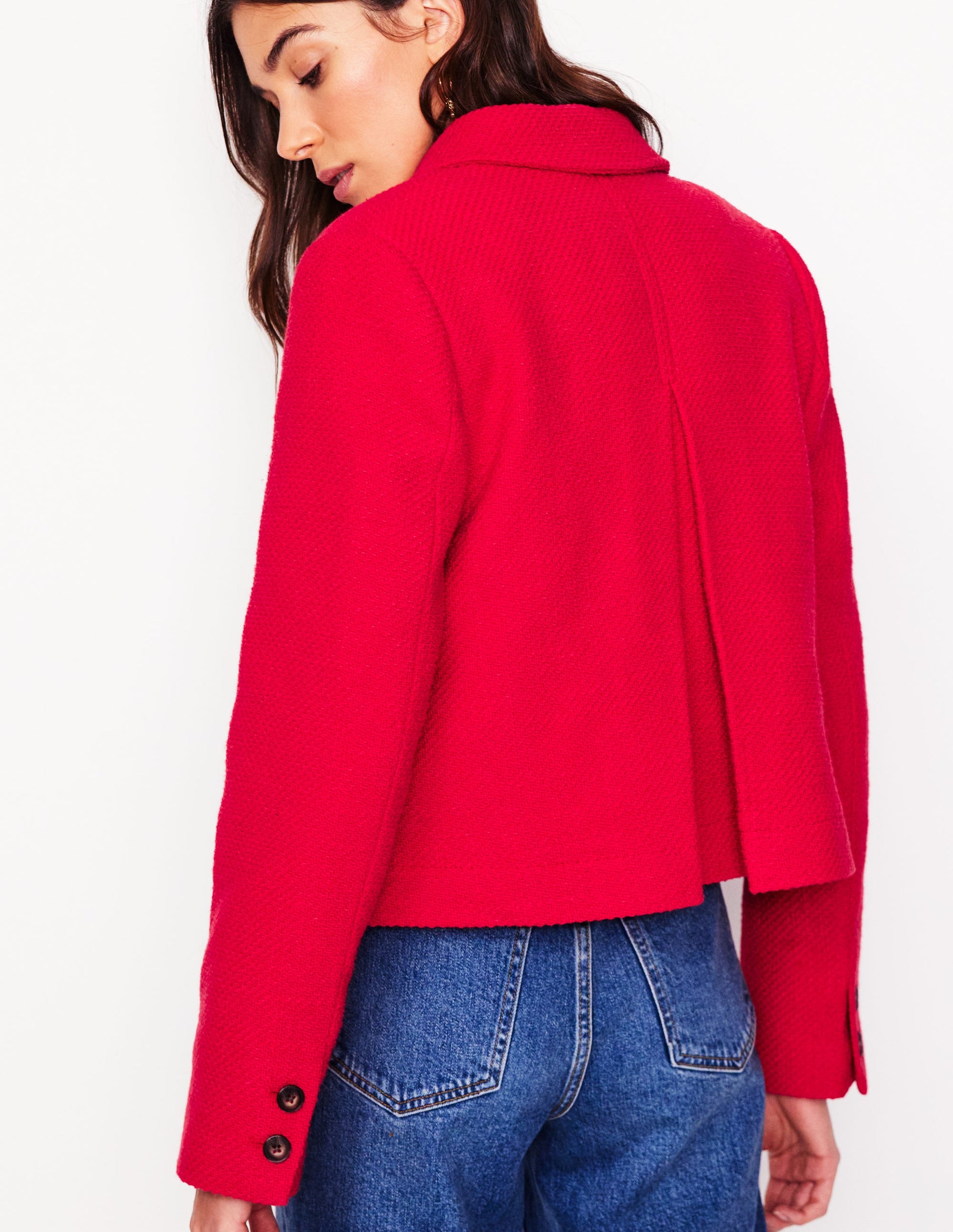Knightsbridge Swing Jacket-Red-3