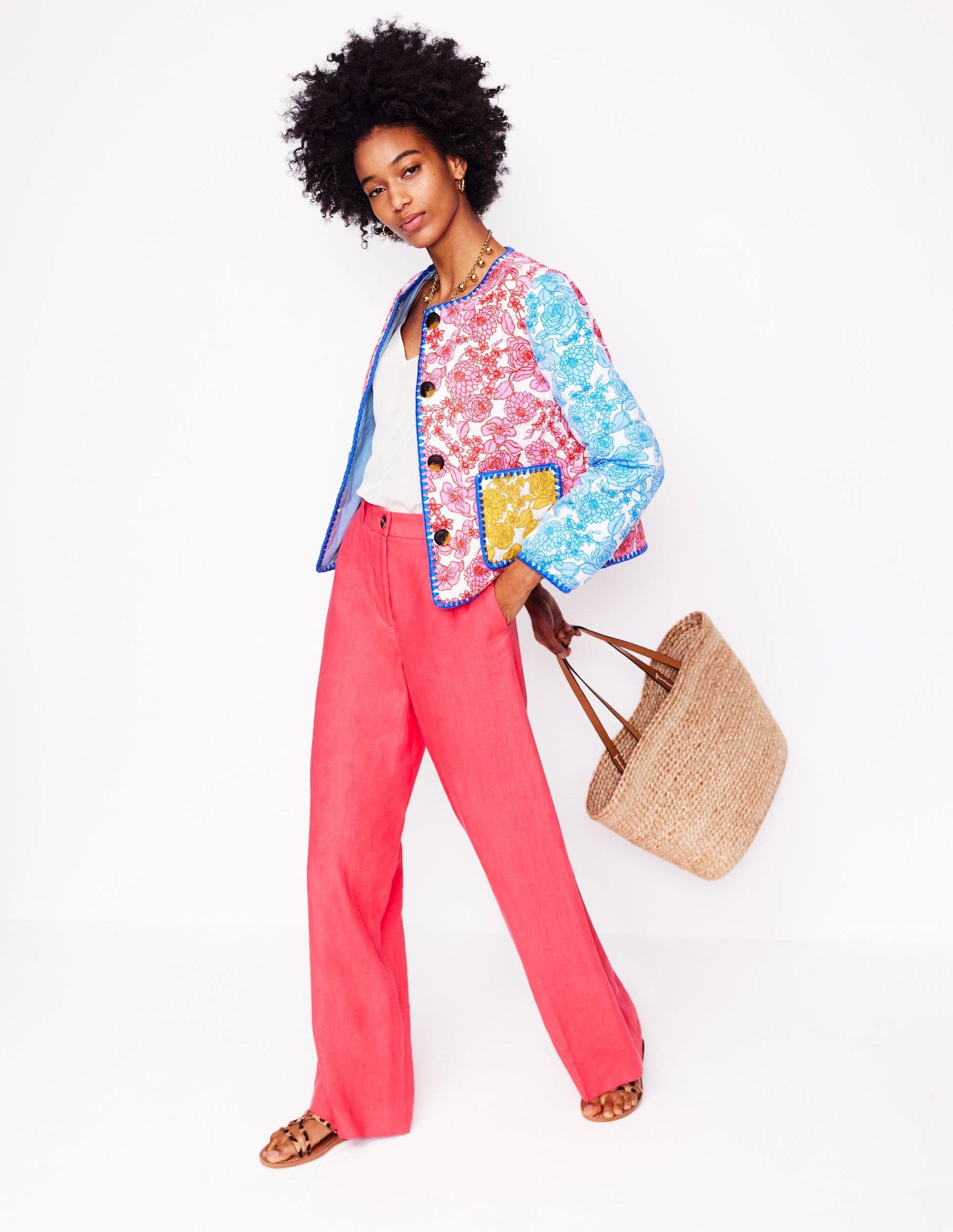 Chelsea Quilted Jacket-Blossom Cascade-5