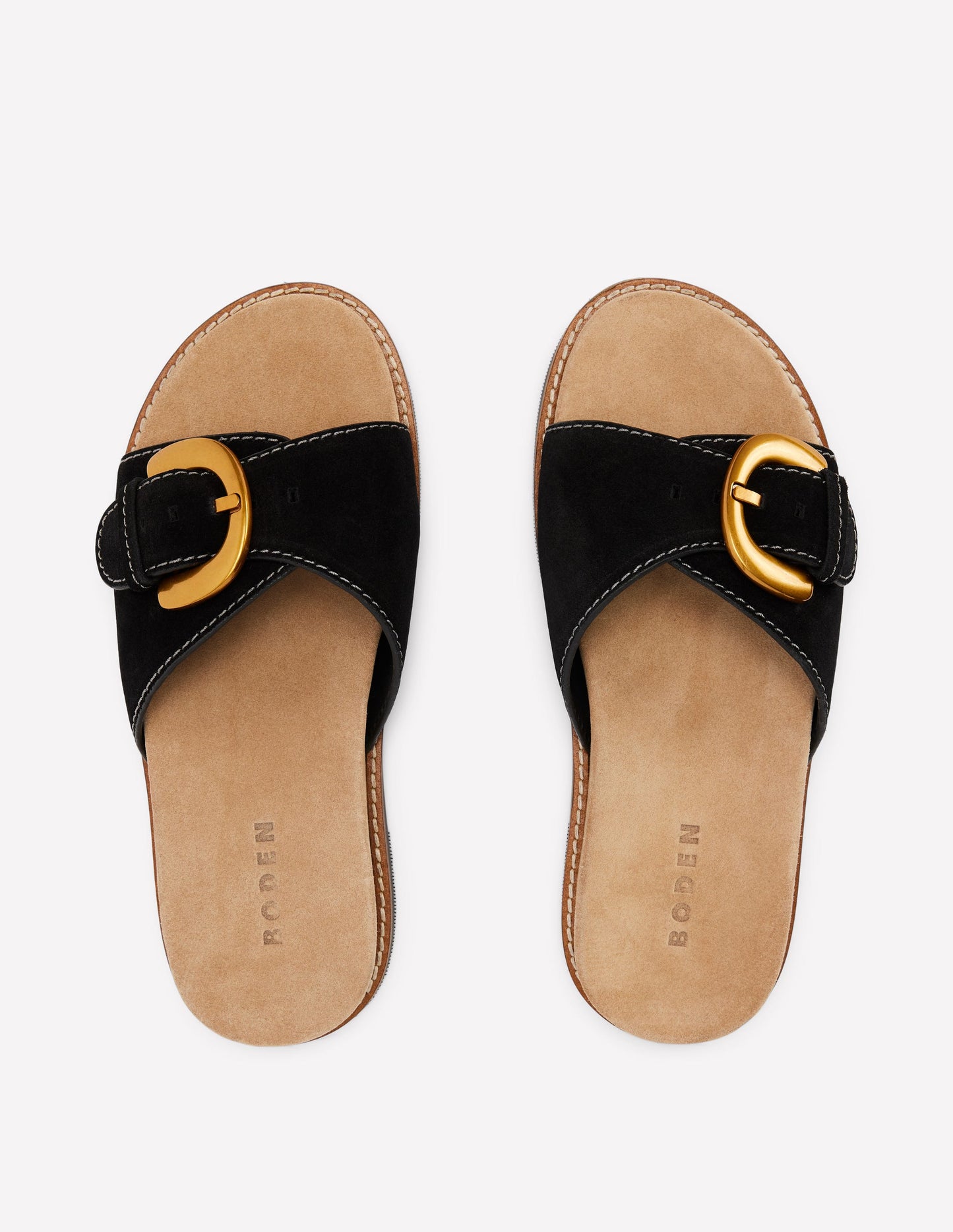 Hardware Mule Sandal-Black