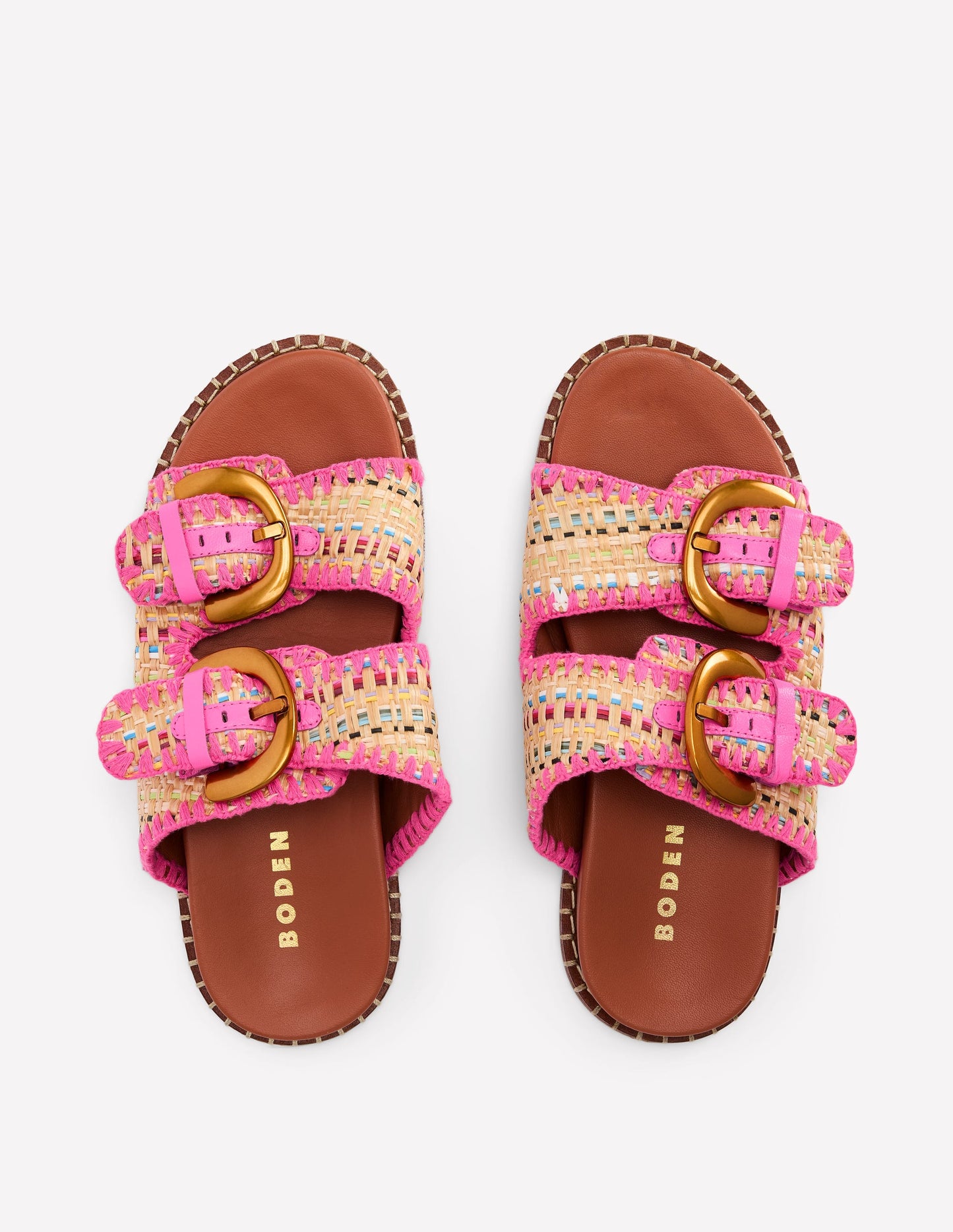 Alberta Footbed Sandal-Natural/Multi