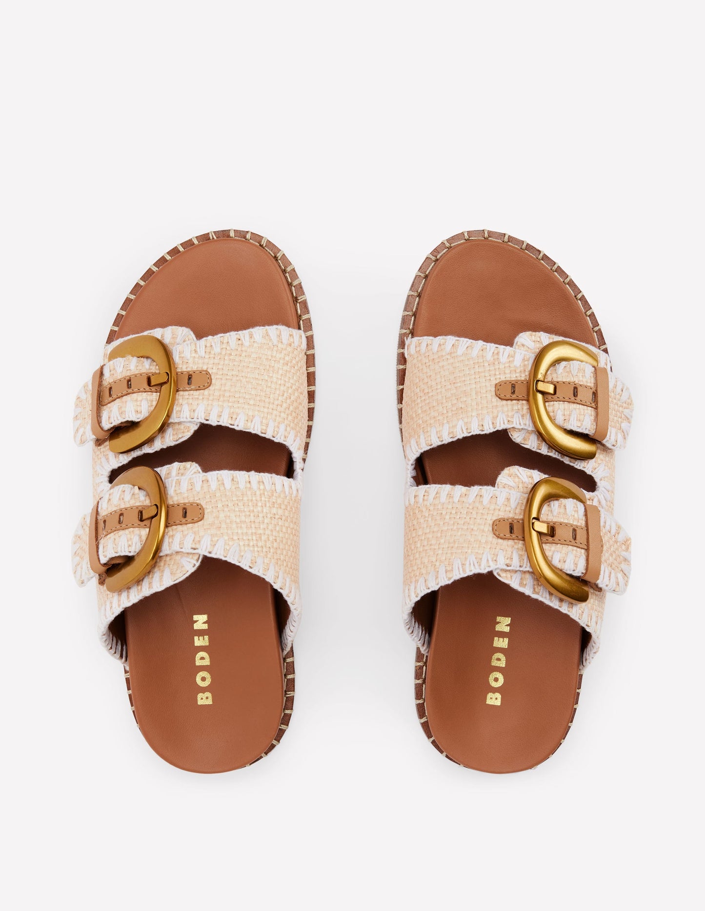 Alberta Footbed Sandals-Natural